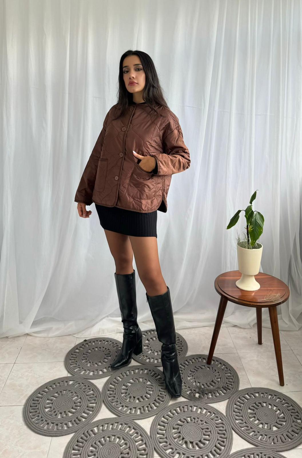 Kapitone Kısa Mont - S