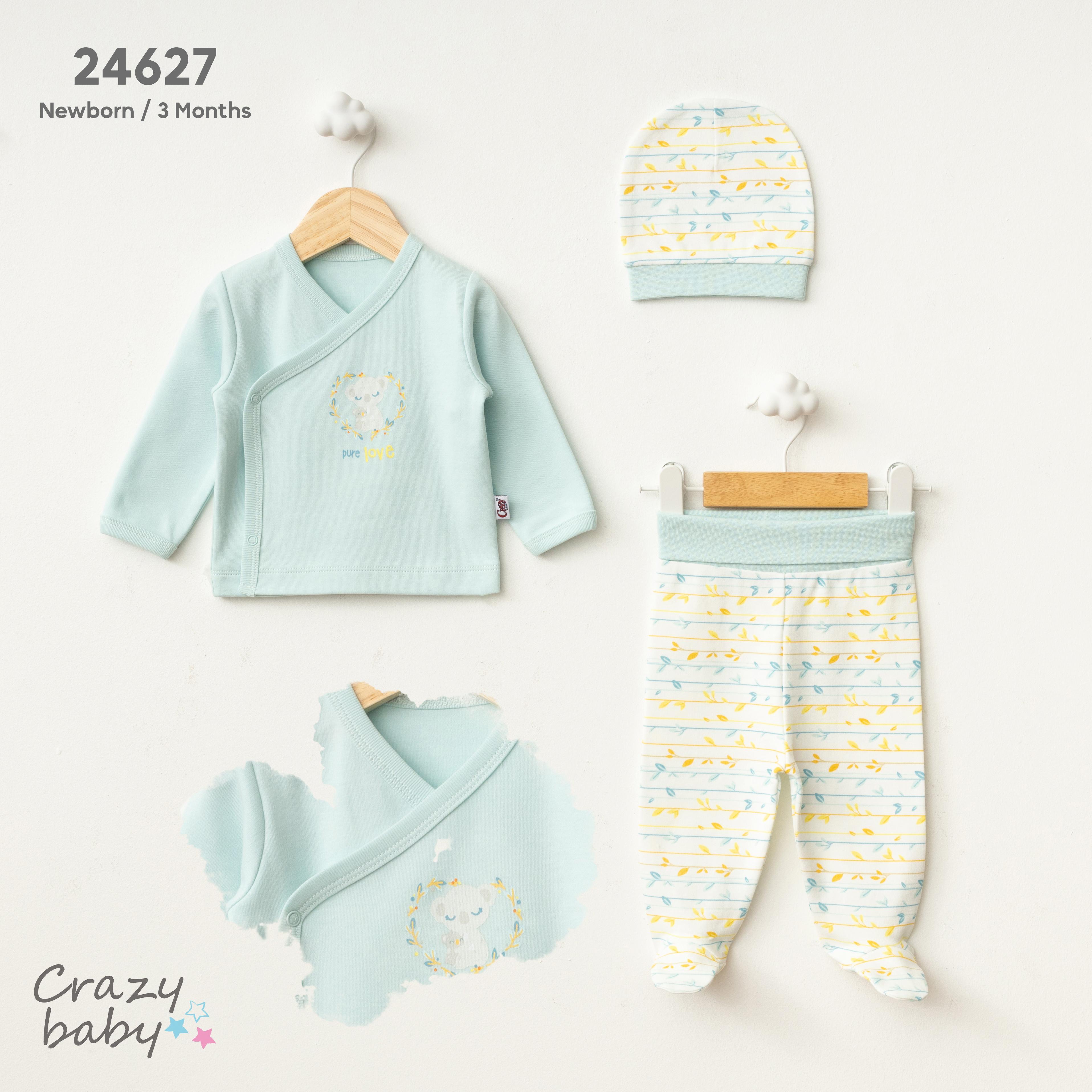 CrazyBaby -PURE LOVE 3'LÜ ZIBIN SET