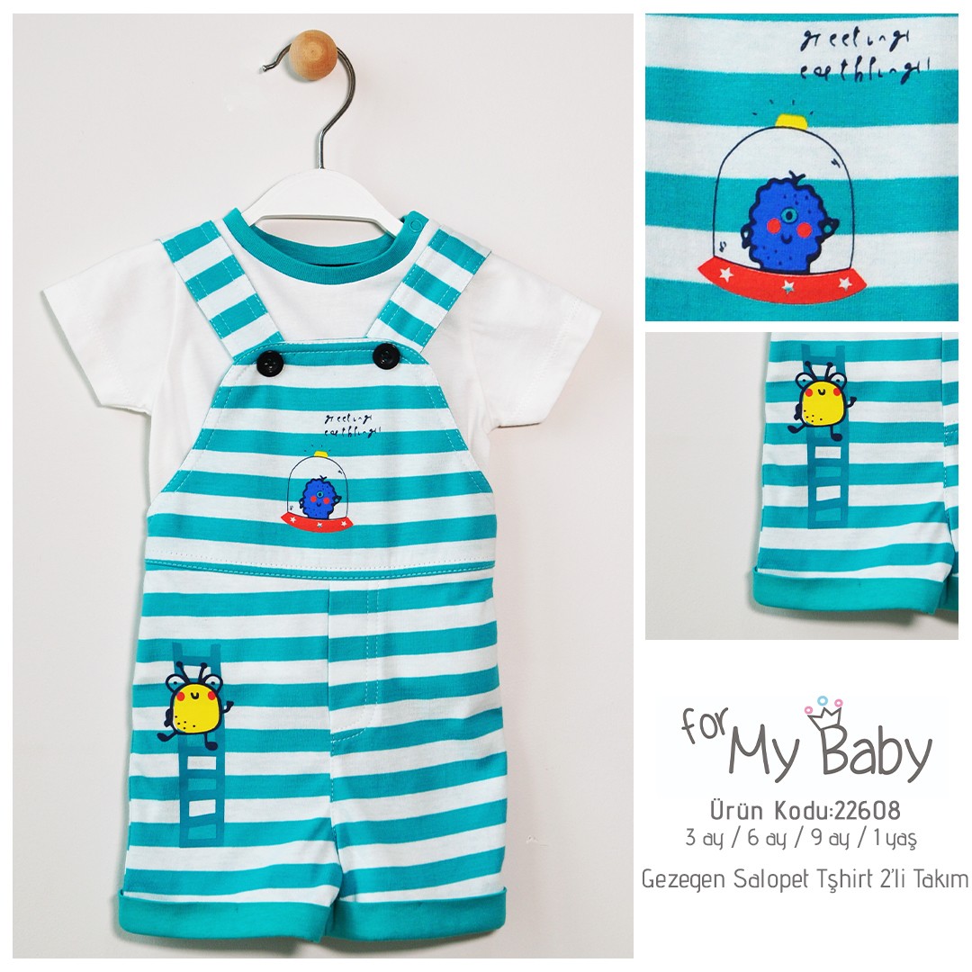 ForMyBaby - GEZEGEN SALOPET TSHIRT