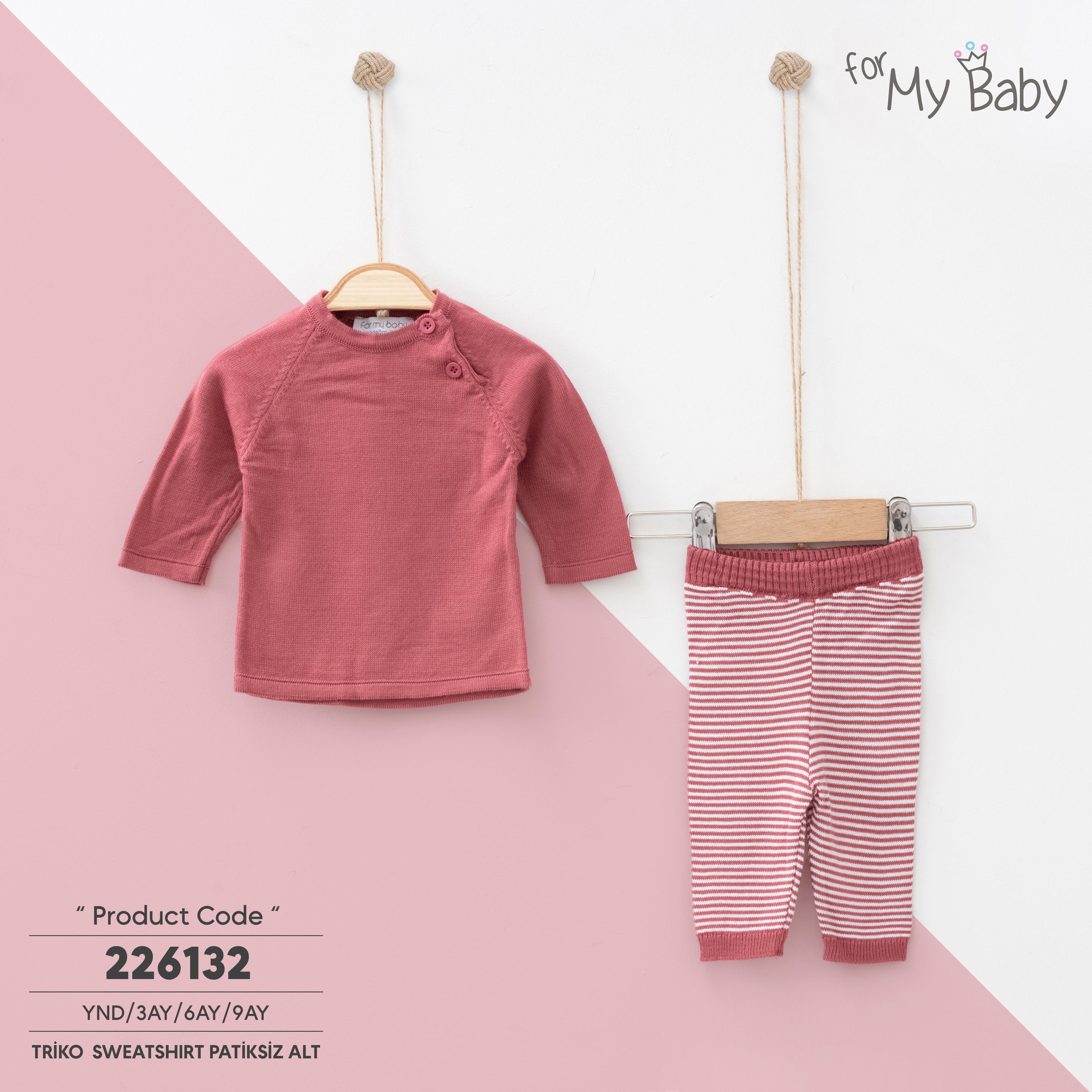 ForMyBaby - 2'Lİ TAKIM - Pembe Çizgili