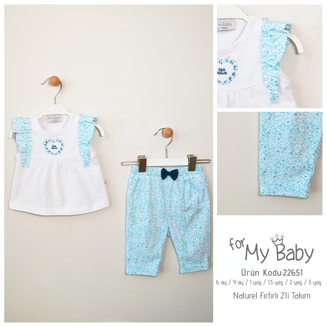 ForMyBaby - NATUREL FIRFIRLI 2'Lİ TAKIM