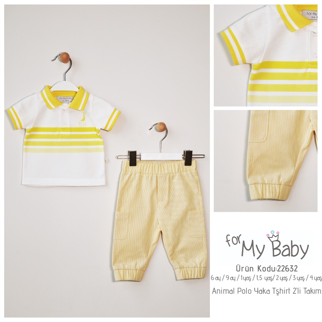 ForMyBaby - ANİMAL POLO YAKA TSHIRT 2'Lİ TAKIM