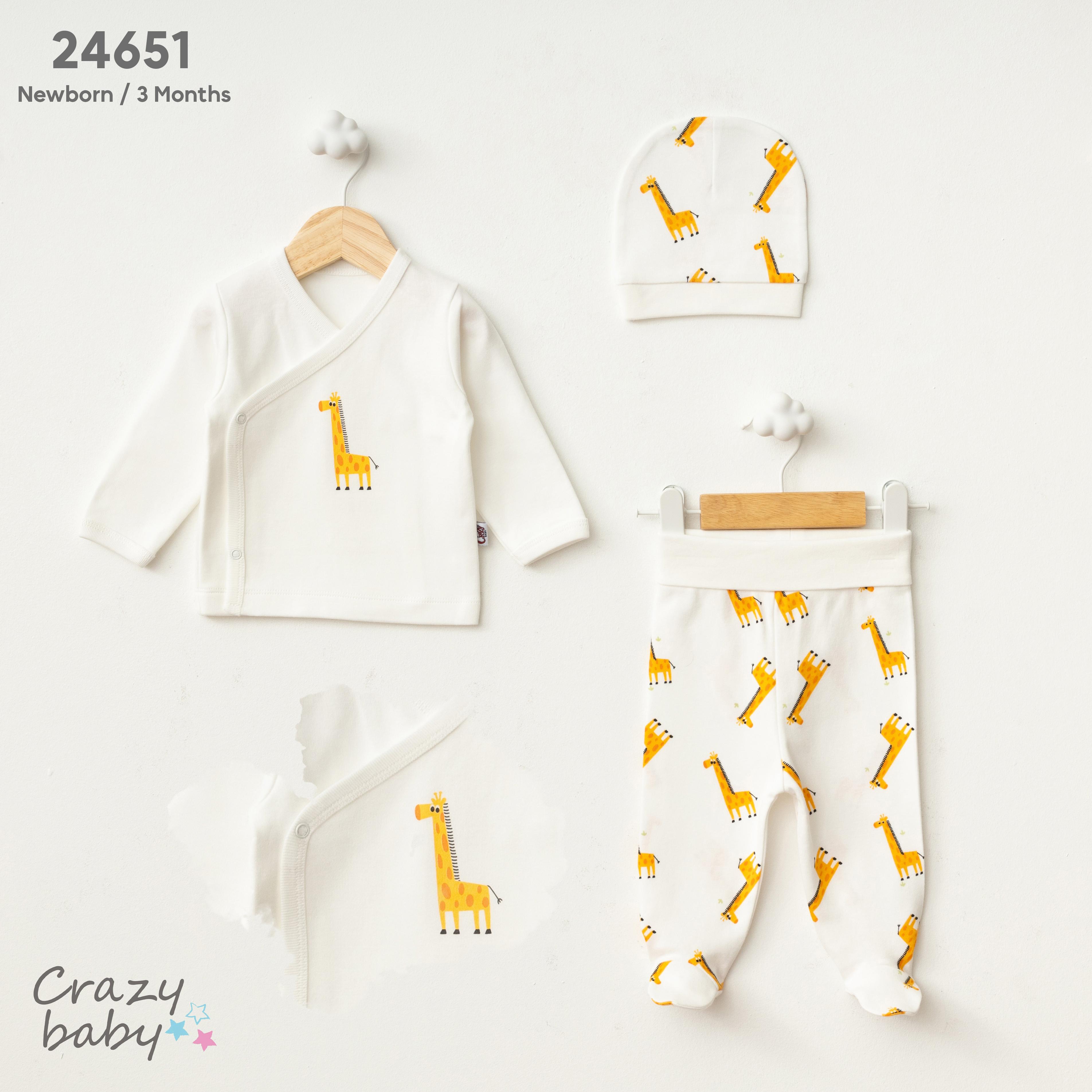 CrazyBaby - GİRAFFE ZIBIN 3'LÜ TAKIM