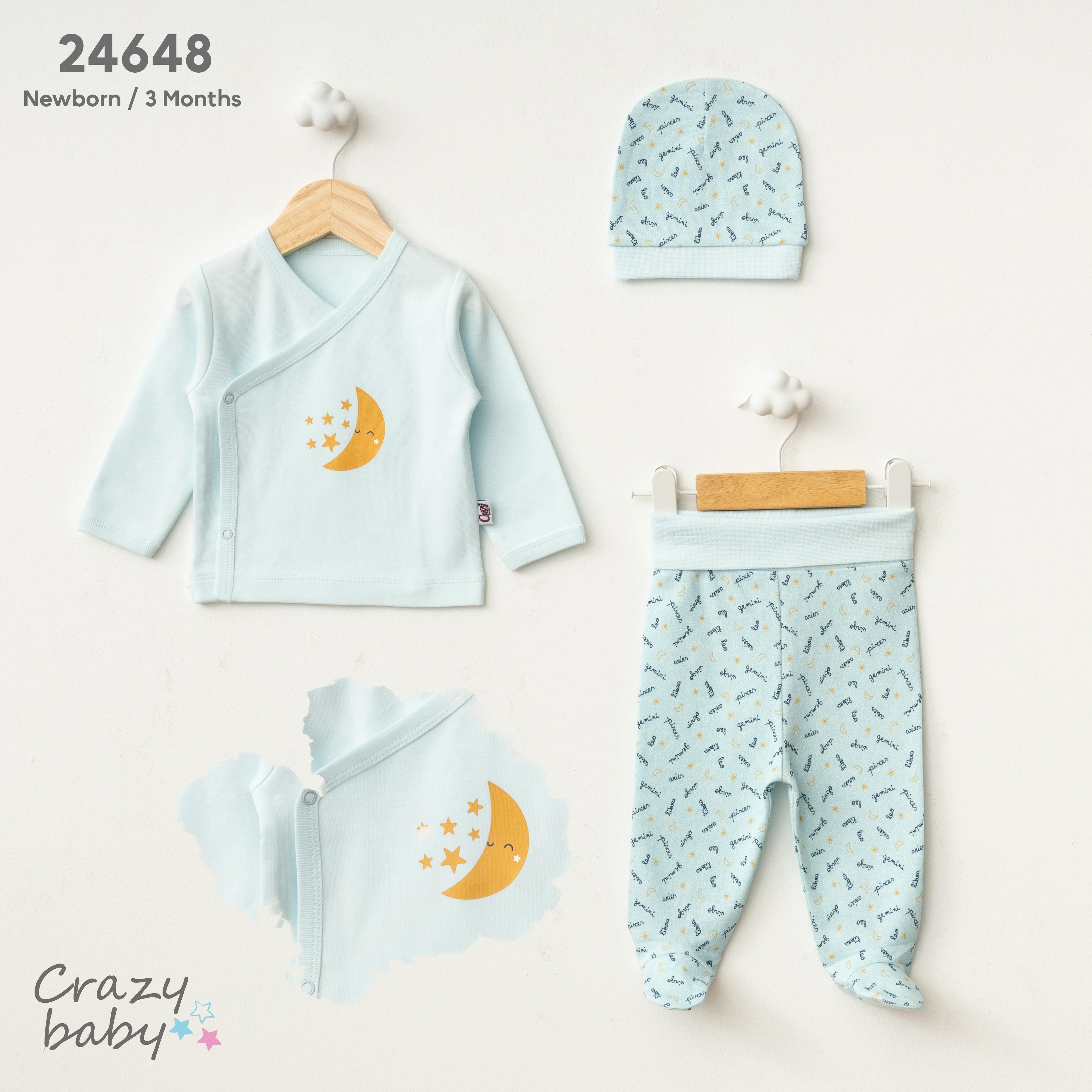 CrazyBaby - SUN AND STAR 3'LÜ ZIBIN SET