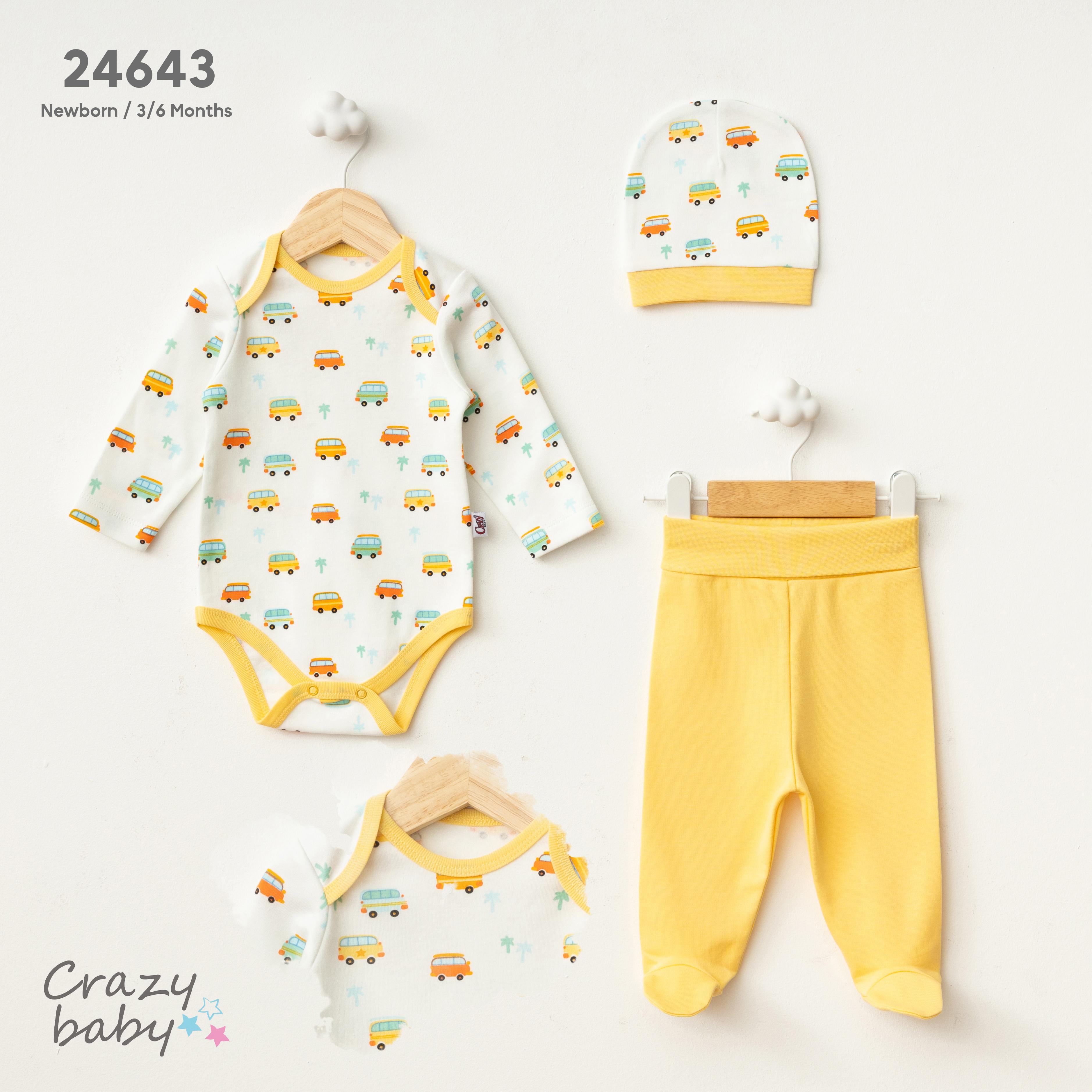 CrazyBaby - BODY 3'LÜ TAKIM