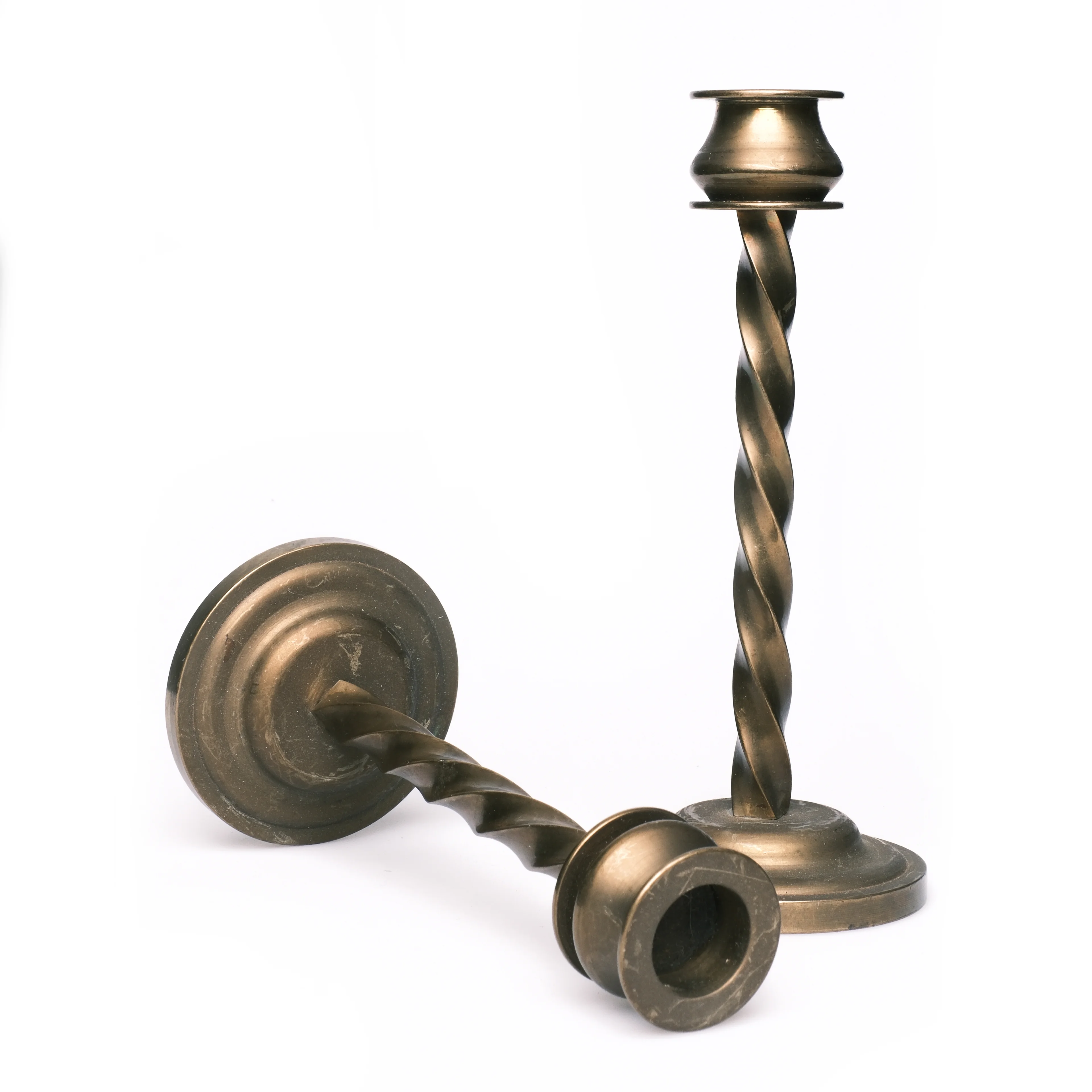 Antika İngiltere’den Burmalı Şamdanlar