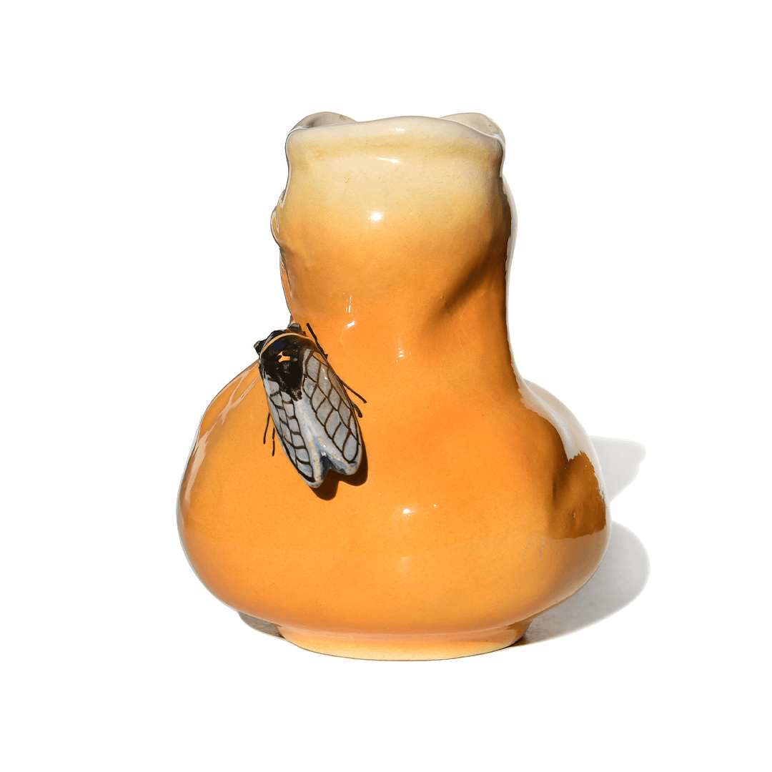 1930’lar Fransa’dan Weller Art Pottery, F. Sicard Sanatçı İmzalı “Cicada” Vazo