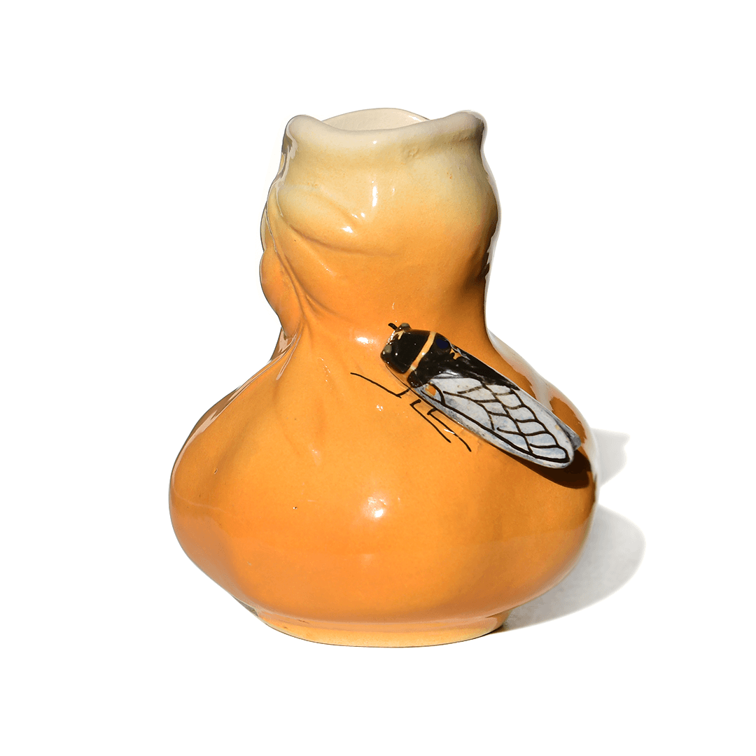 1930’lar Fransa’dan Weller Art Pottery, F. Sicard Sanatçı İmzalı “Cicada” Vazo