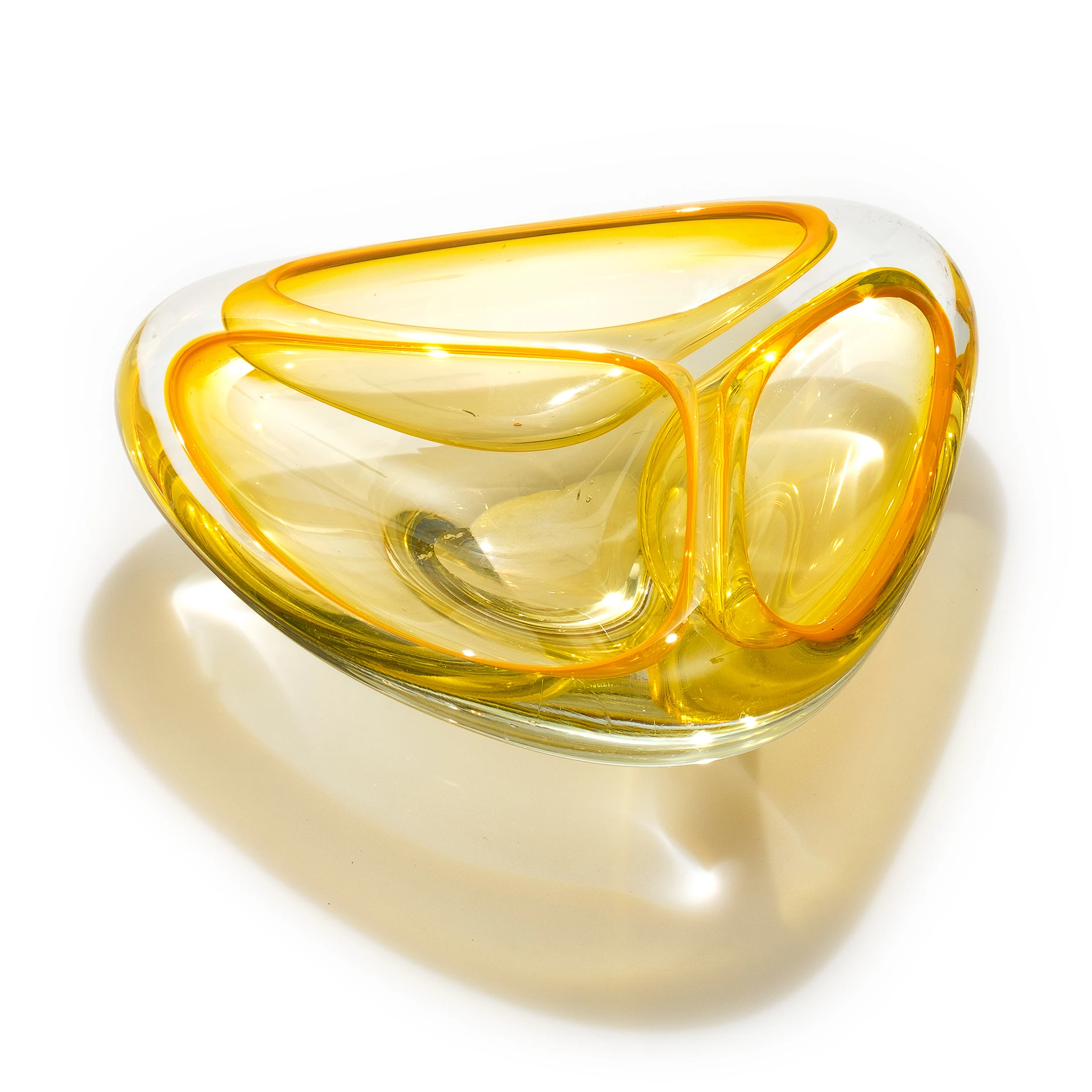 Antika İtalya’dan (Flavio Poli) Murano Üç Bölmeli Dev Jardinyer