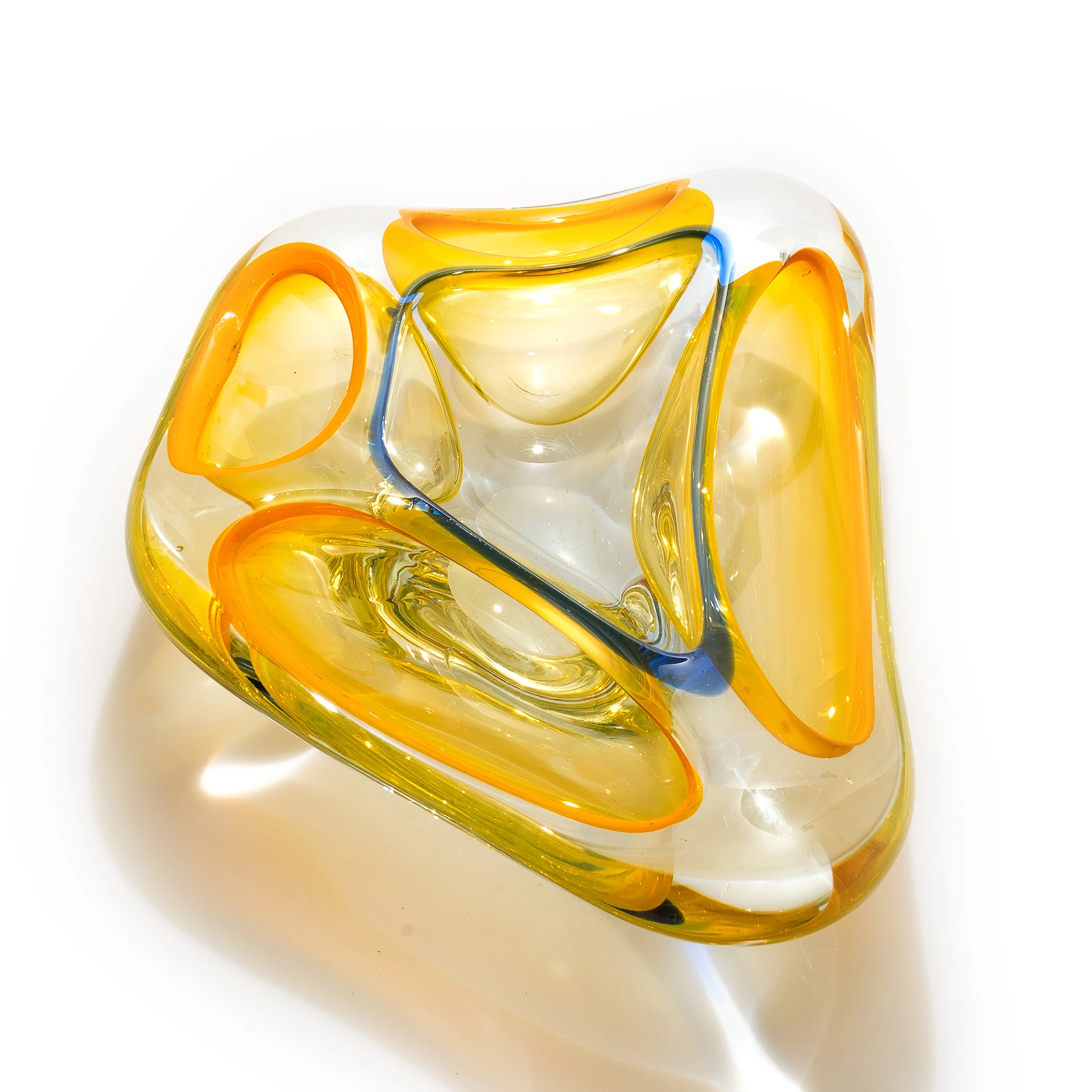 Antika İtalya’dan (Flavio Poli) Murano Beş Bölmeli Dev Jardinyer