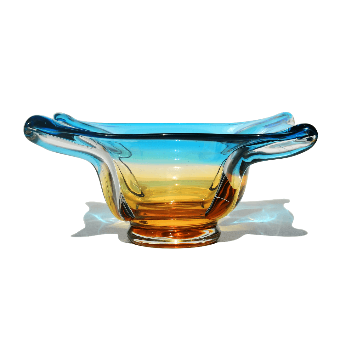 1960s Murano Two-Tone Design Large Bowl