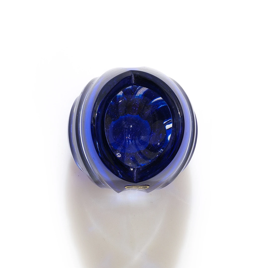 1950’ler Vintage Kesme Kurşun Kristal Vazo – Almanya, Zwiesel / Bayern – Erich Bulin Tasarımı