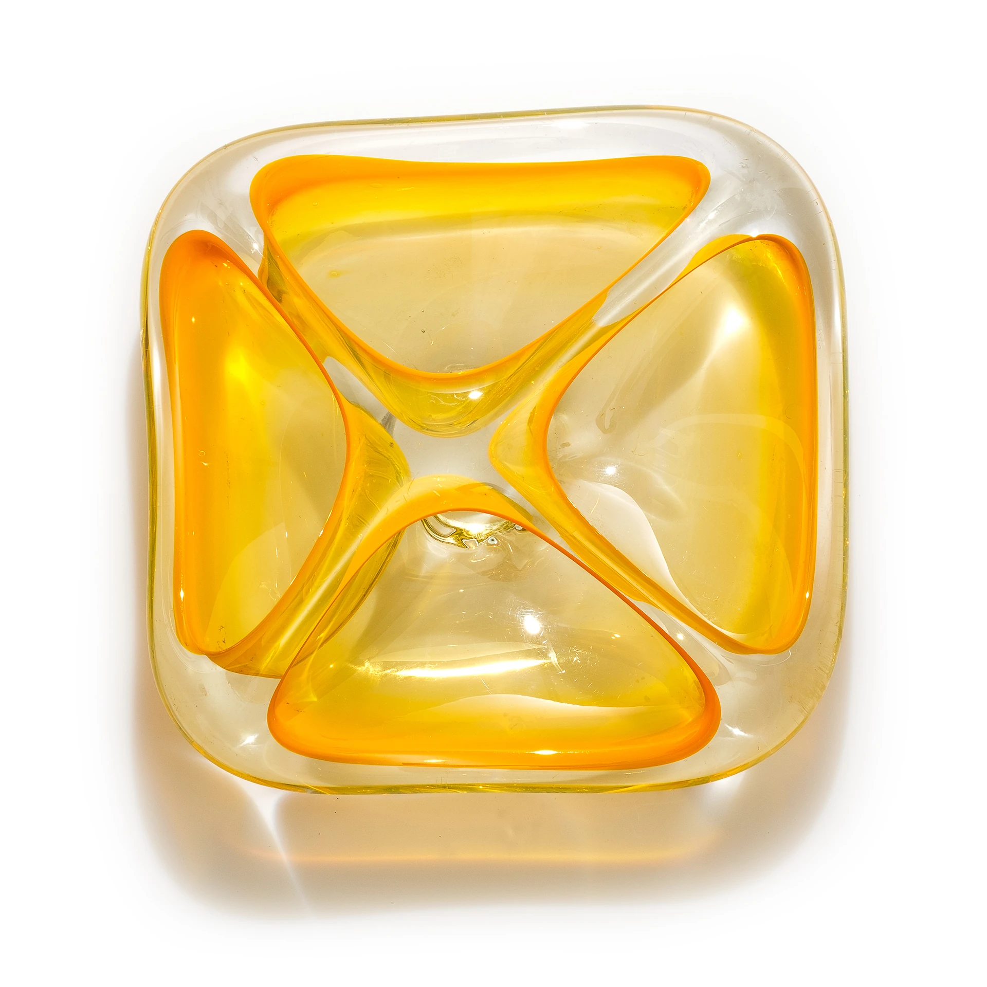 Antika İtalya’dan (Flavio Poli) Murano Dört Bölmeli Dev Jardinyer