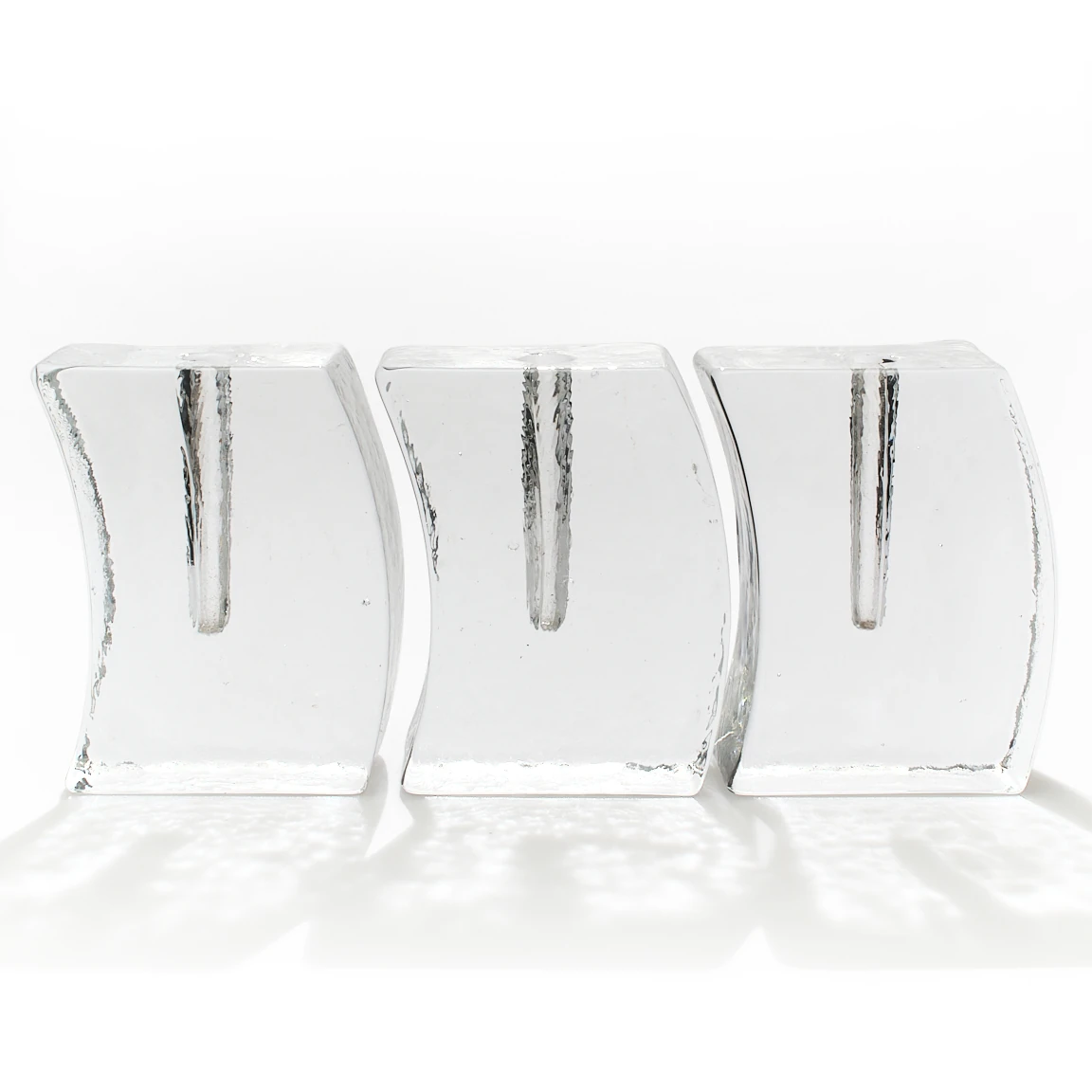 1980’ler İsveç’ten Buz Cam Tek Çiçeklik Vazolar