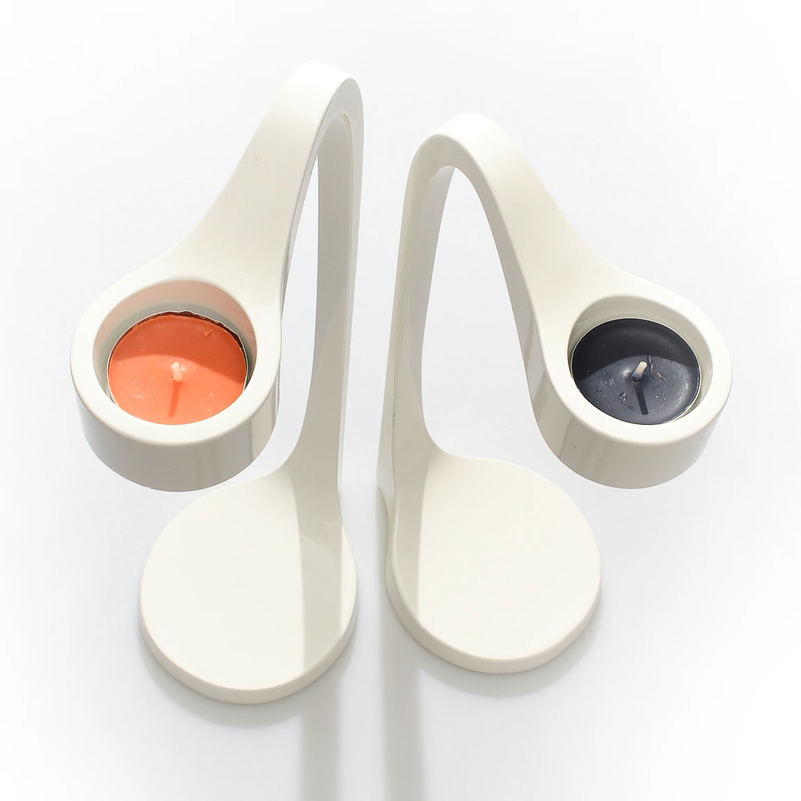 Vintage İsveç’ten İkea Monika Mulder Design 2'li Jätteviktig Mumluk Seti