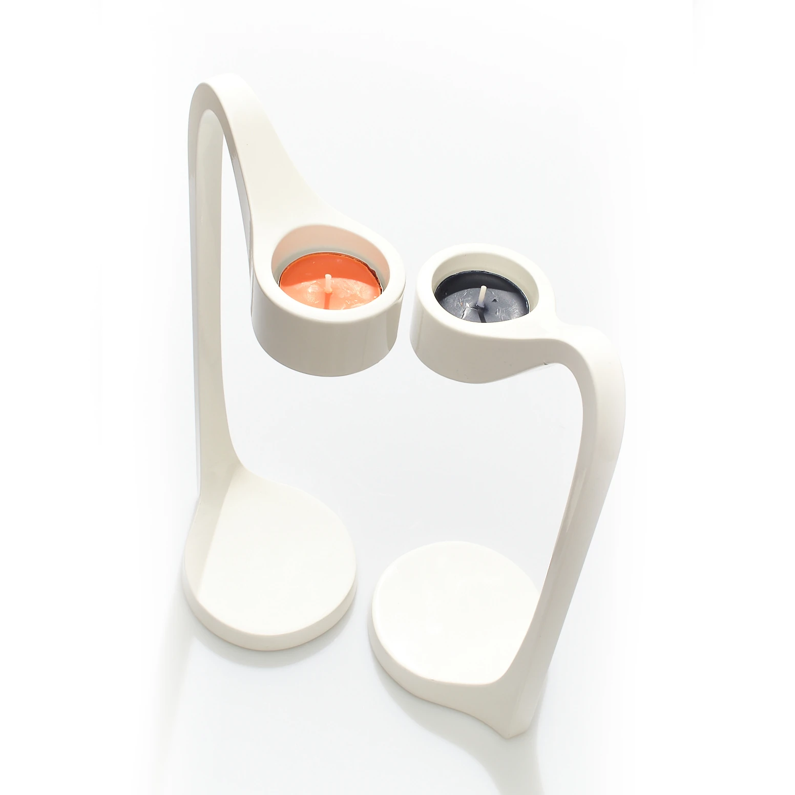 Vintage İsveç’ten İkea Monika Mulder Design 2'li Jätteviktig Mumluk Seti