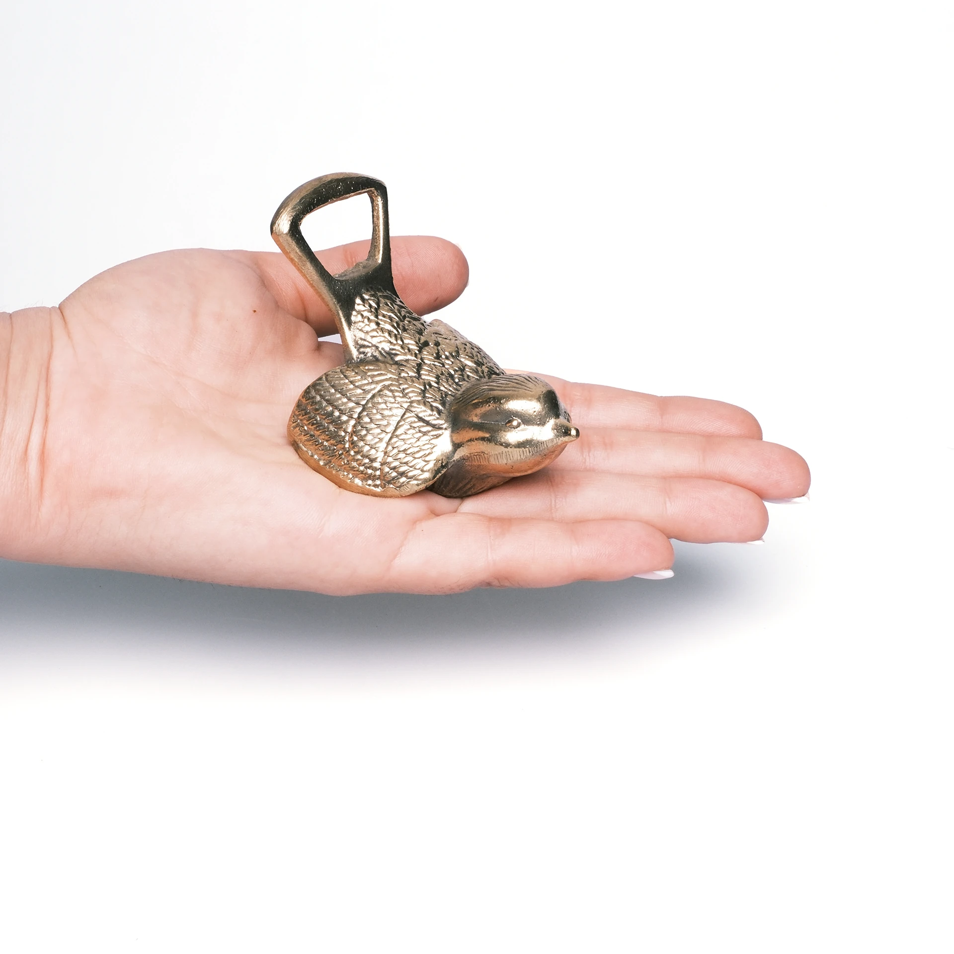 Serçe Kuşu Formunda Pirinç Şişe Açacağı