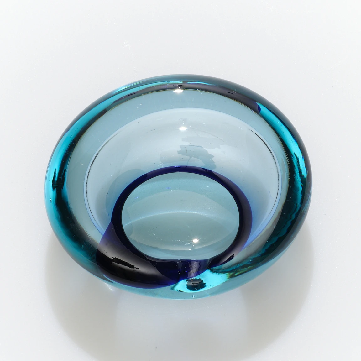 1970’ler İtalya’dan Murano Sommerso Art Glass Küllük