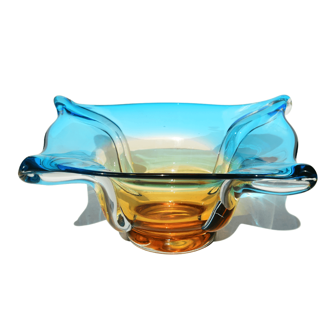 1960s Murano Two-Tone Design Large Bowl