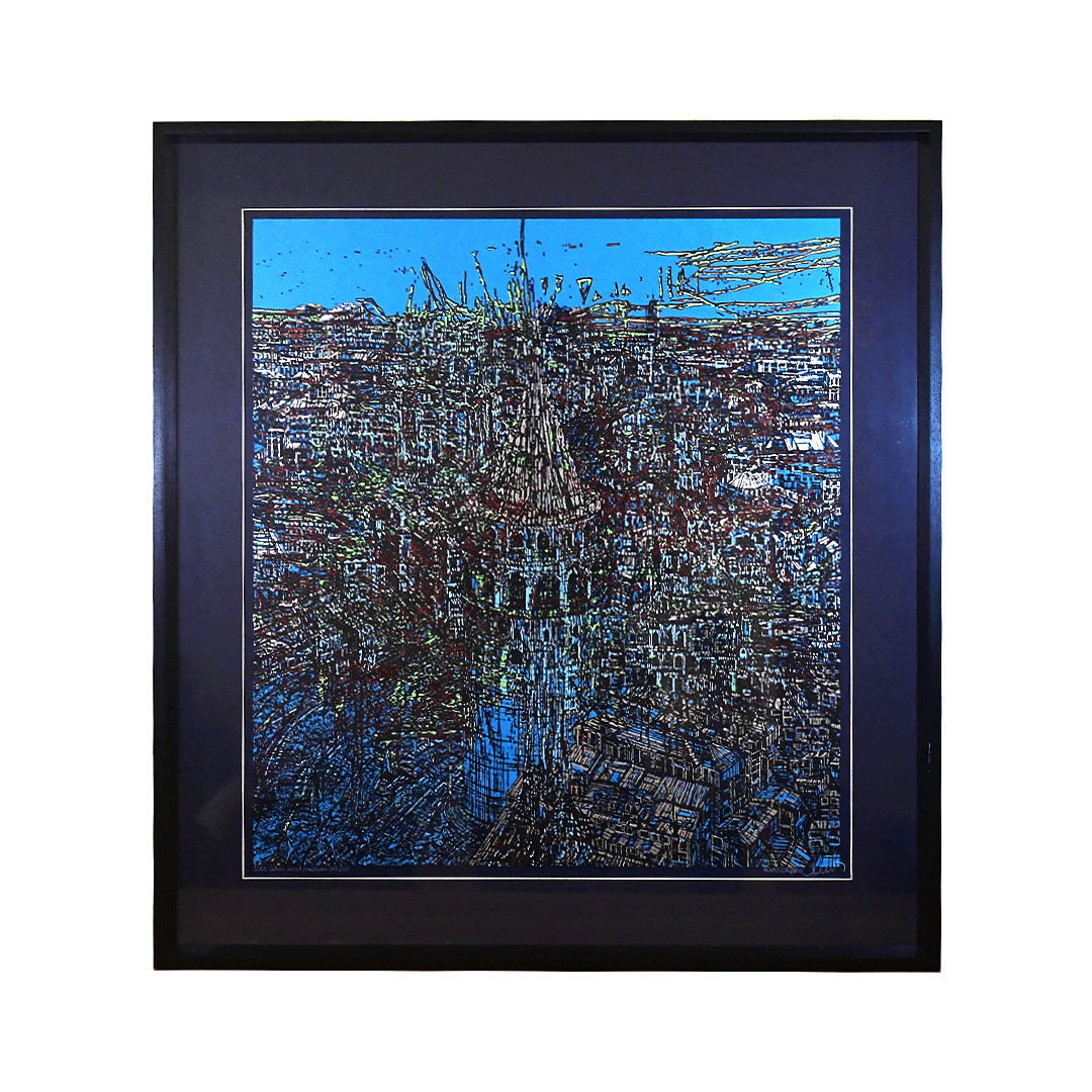 Devrim Erbil 38/50 Galata Şiirsel Soyutlama (A) 2015 80x75 cm Orijinal Islak İmzalı Serigrafi Baskı