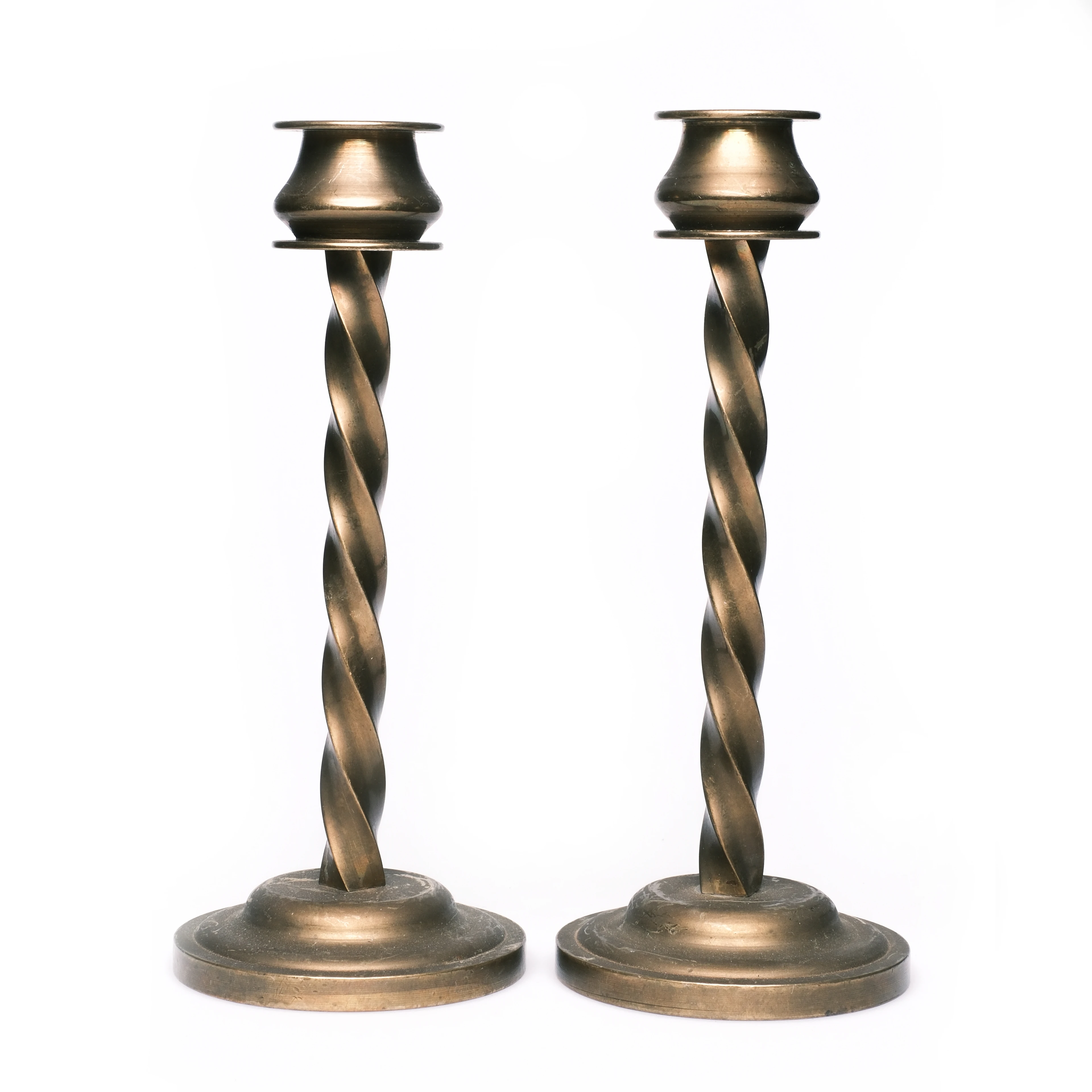 Antika İngiltere’den Burmalı Şamdanlar