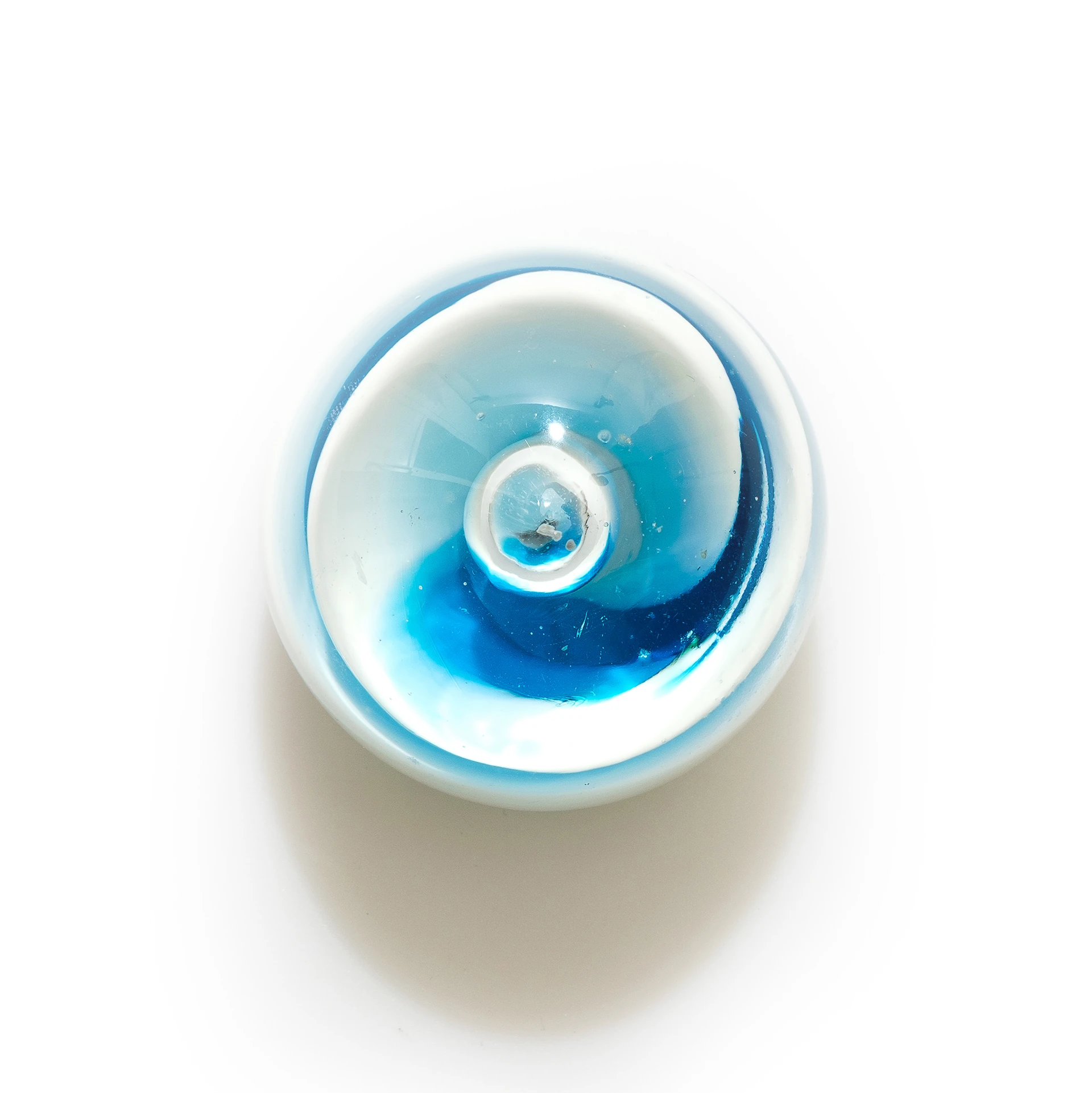 Antika İtalya Bullicante Murano Cam El Yapımı Kağıt Ağırlığı