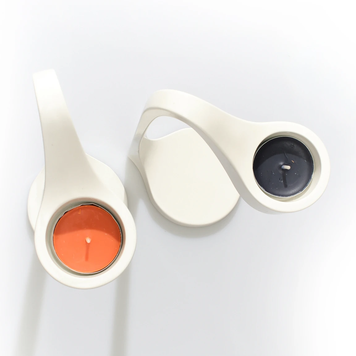 Vintage İsveç’ten İkea Monika Mulder Design 2'li Jätteviktig Mumluk Seti