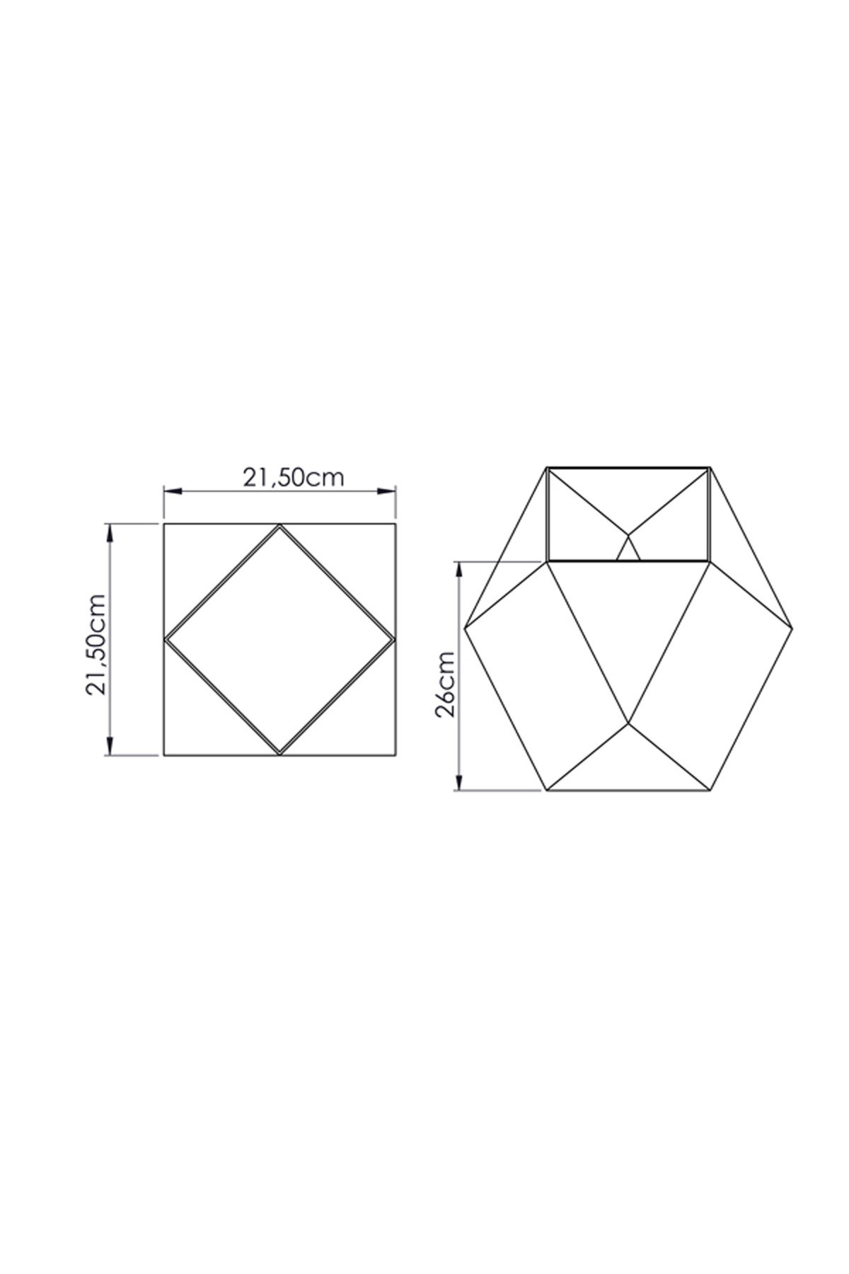 Soutis Metal Dekoratif Vazo - V1 - Büyük