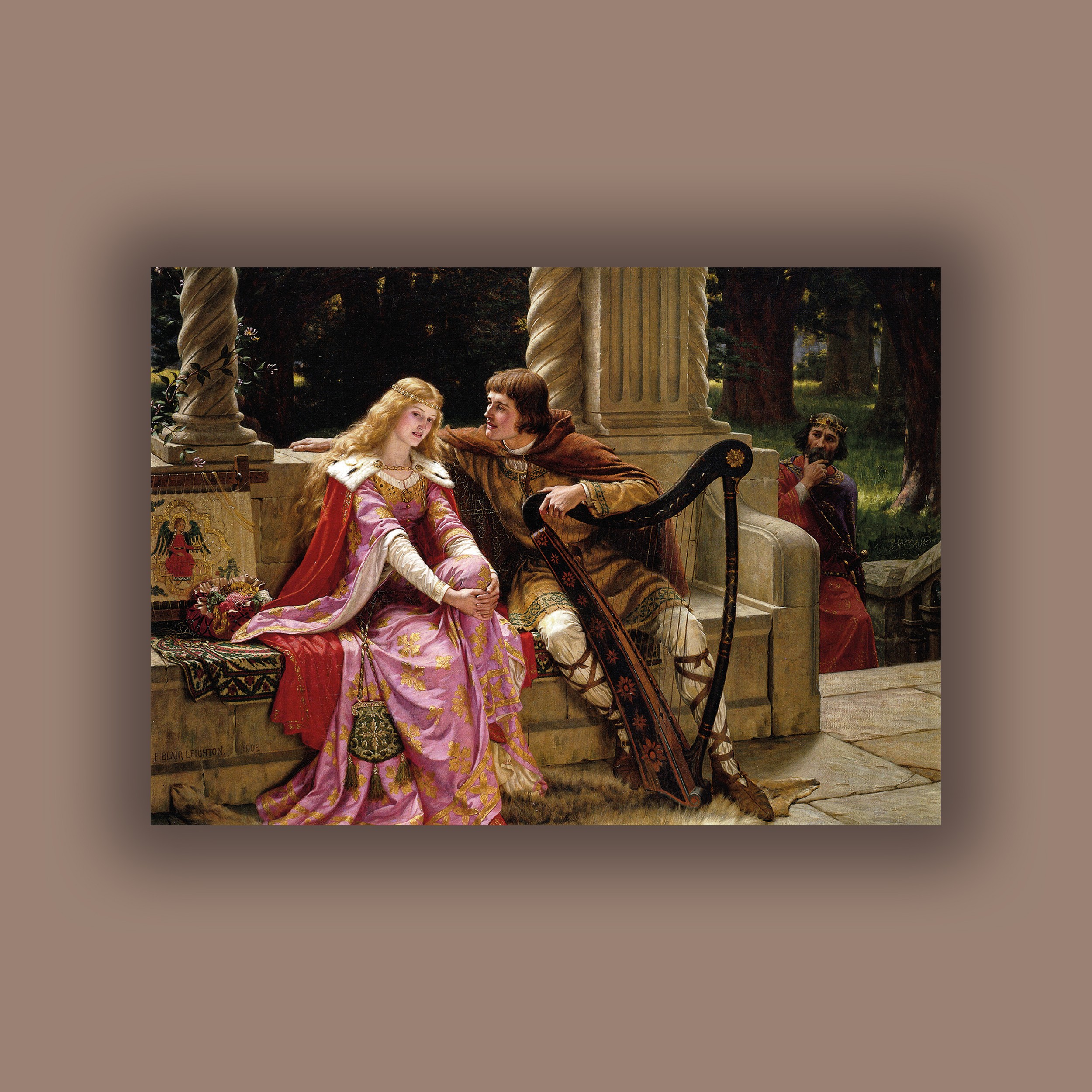 Tristan and Isolde  Poster- Edmund Blair Leighton 