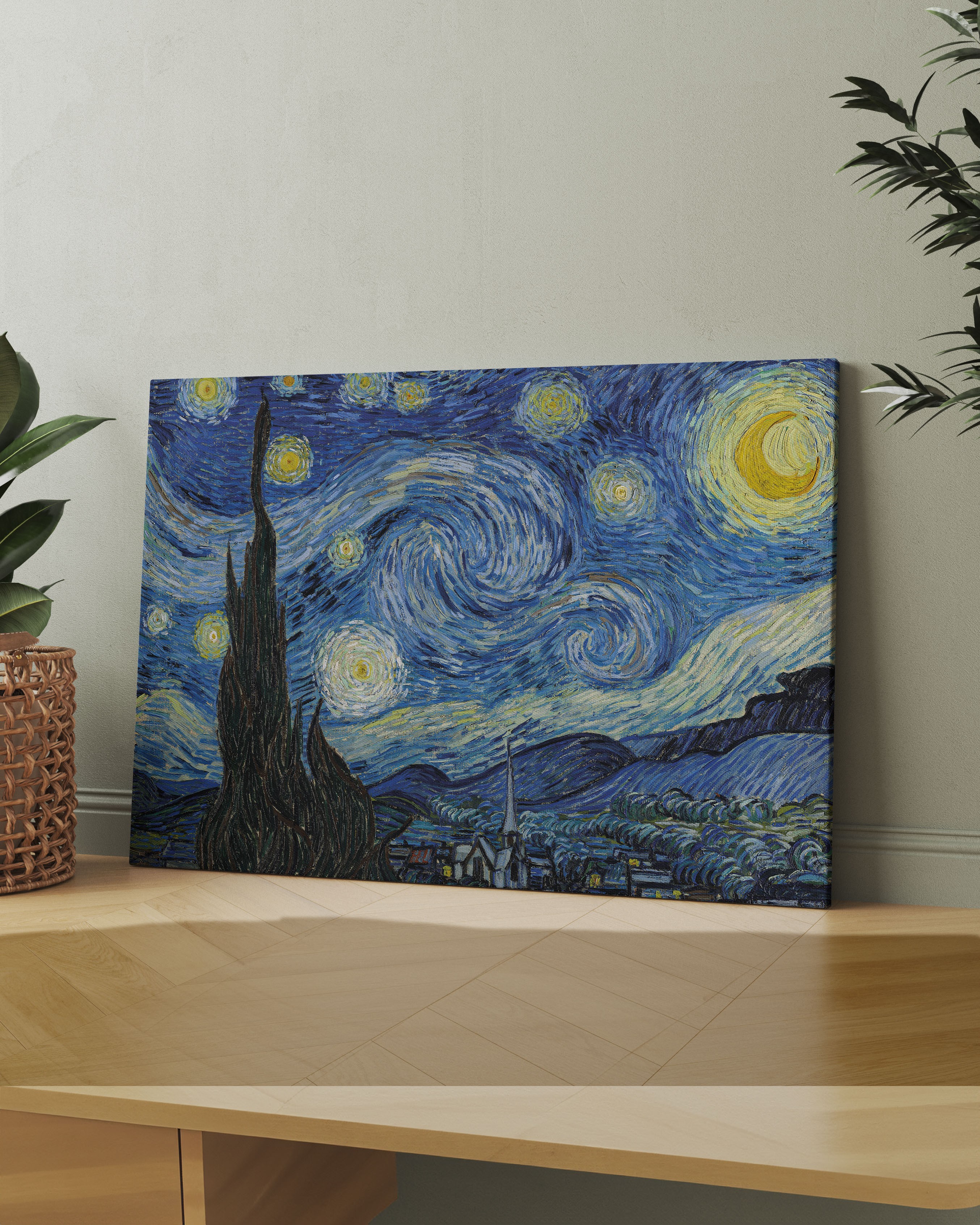 Vincent van Gogh - Yıldızlı Gece (Starry Night) Kanvas Tablo