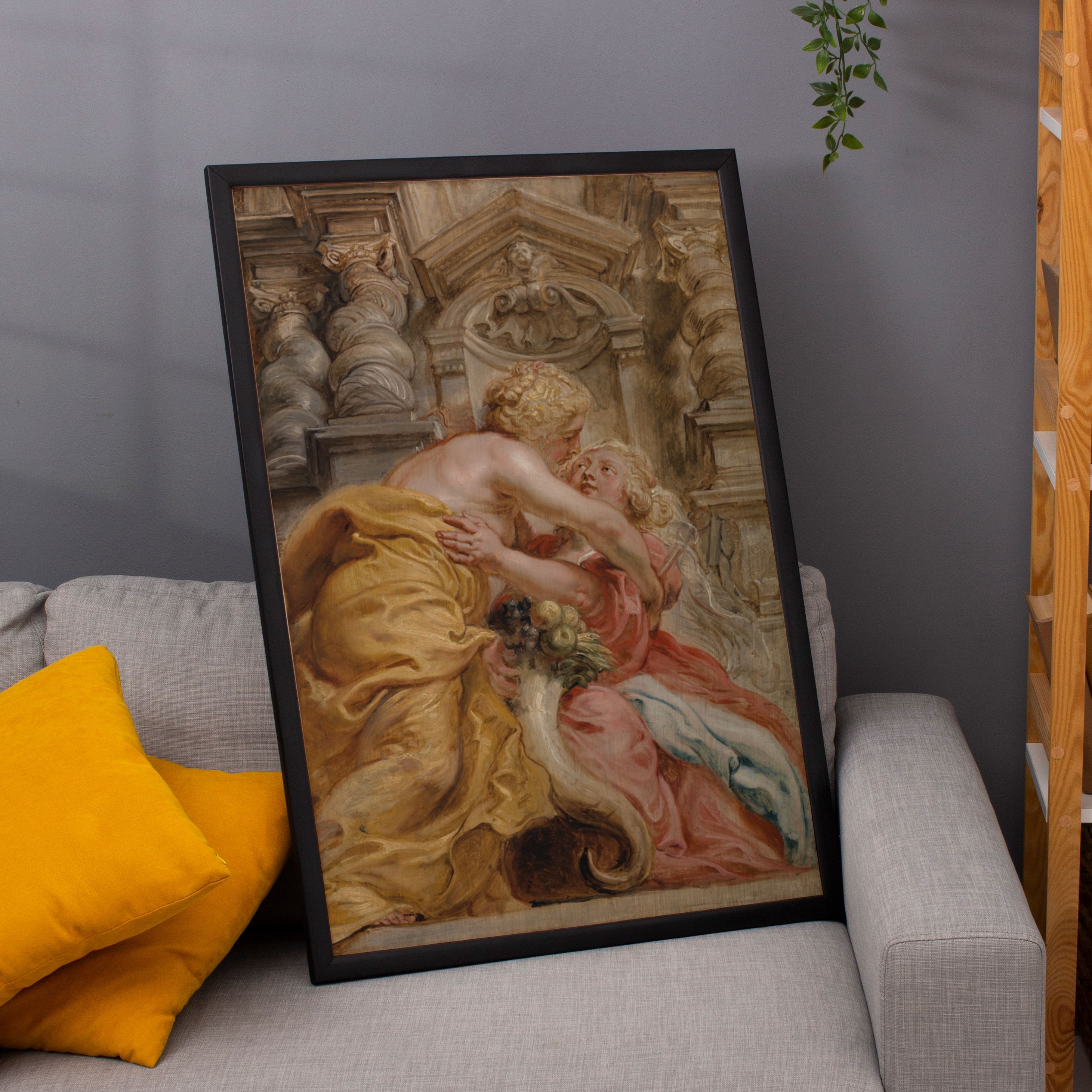 Peter Paul Rubens - Bereketi Kucaklayan Barış Poster