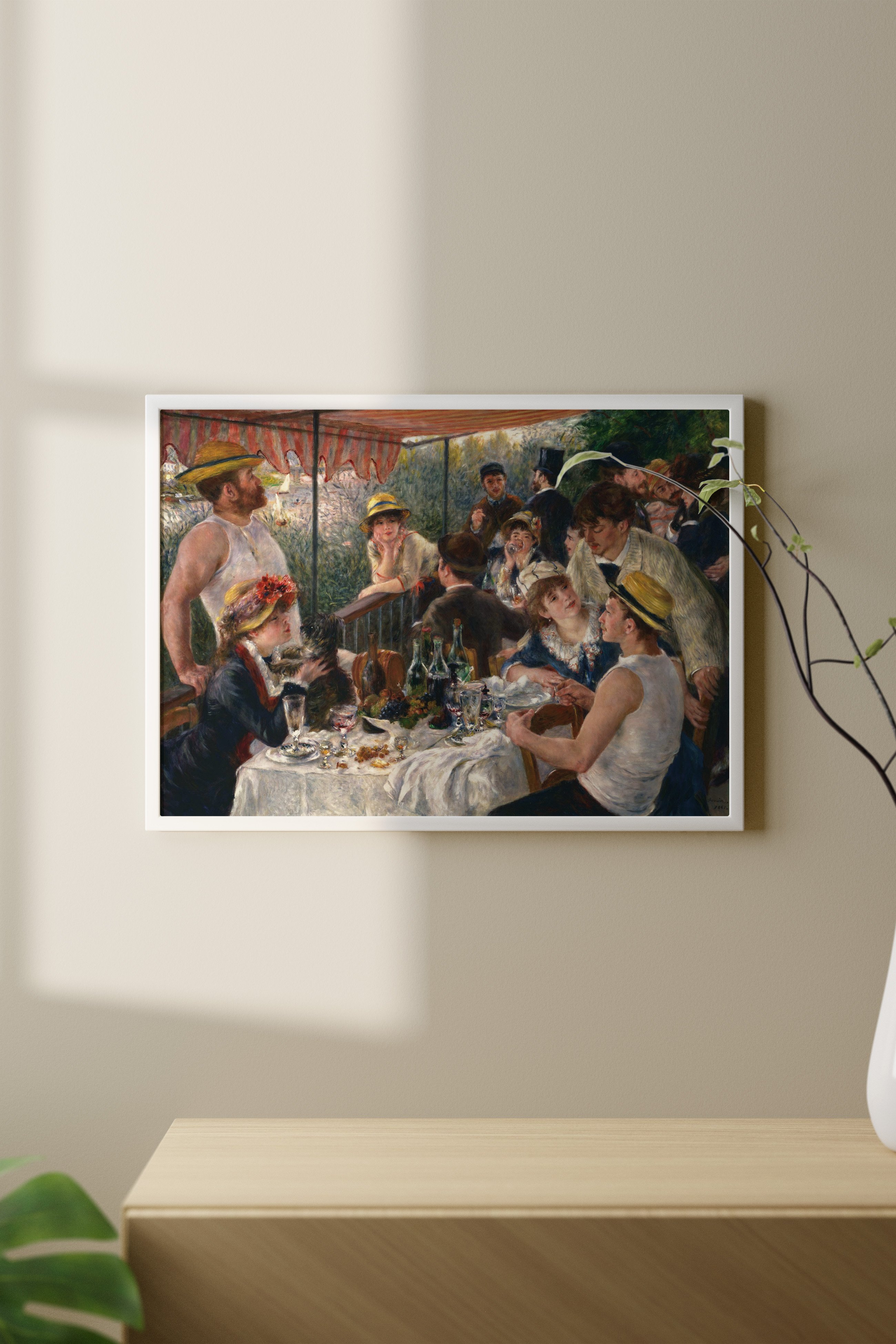 Pierre Auguste Renoir - Tekne Gezisinde Öğle Yemeği Poster
