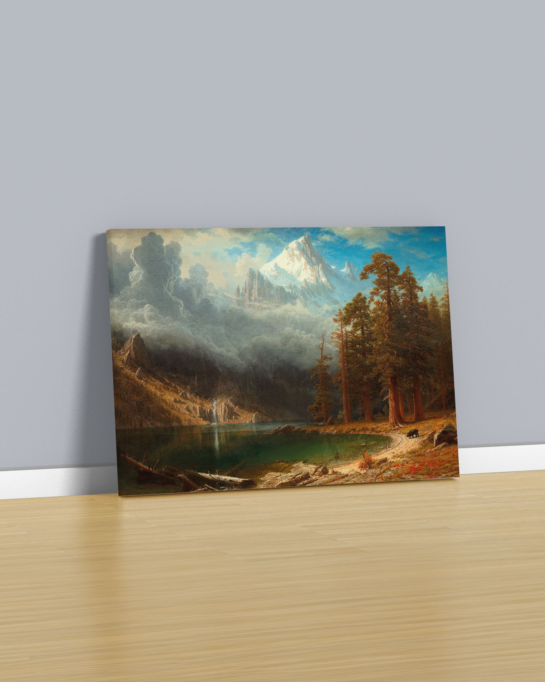 Albert Bierstadt - Corcoran Dağı Kanvas Tablo