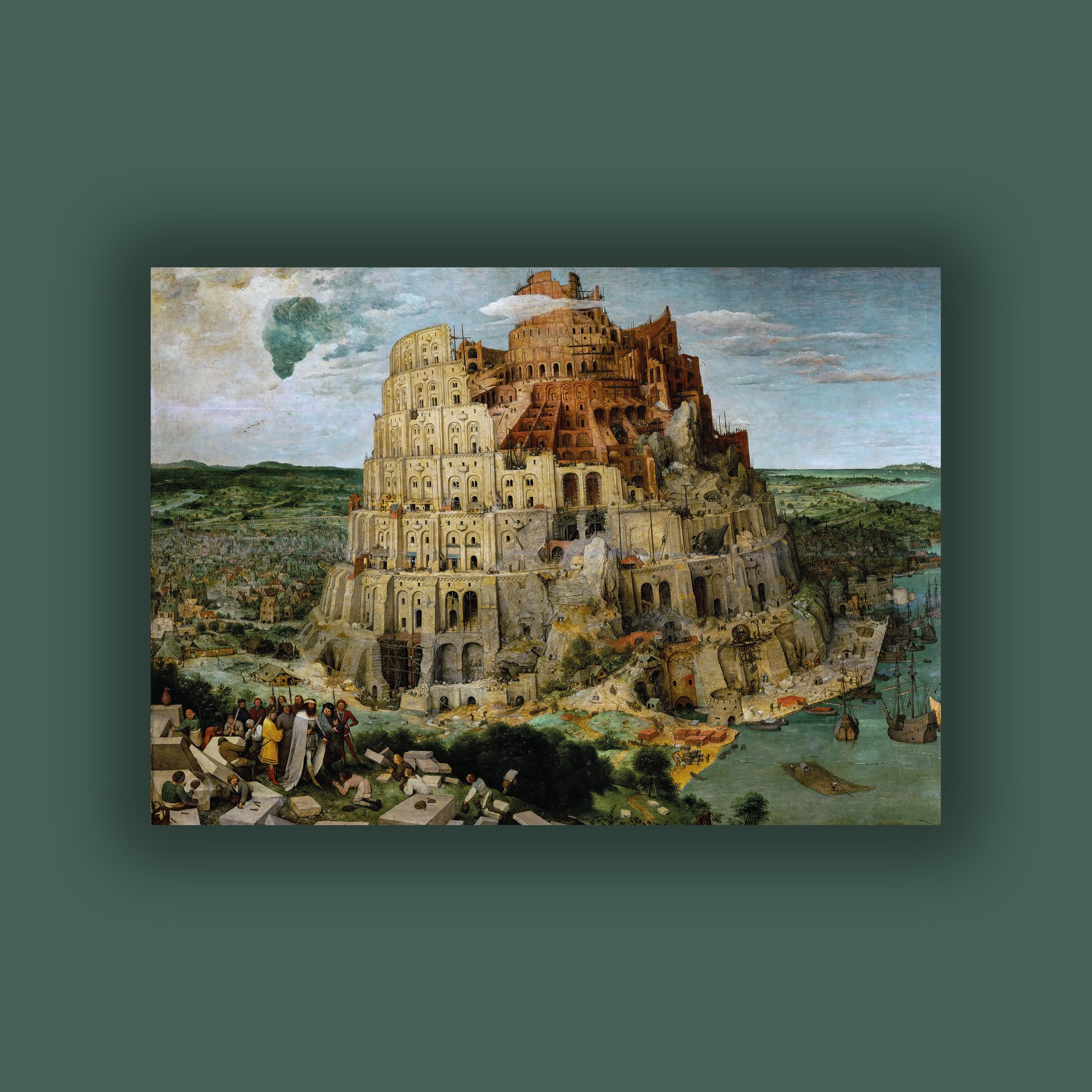 Babil Kulesi Poster (The Tower of Babel) - Pieter Brueghel  