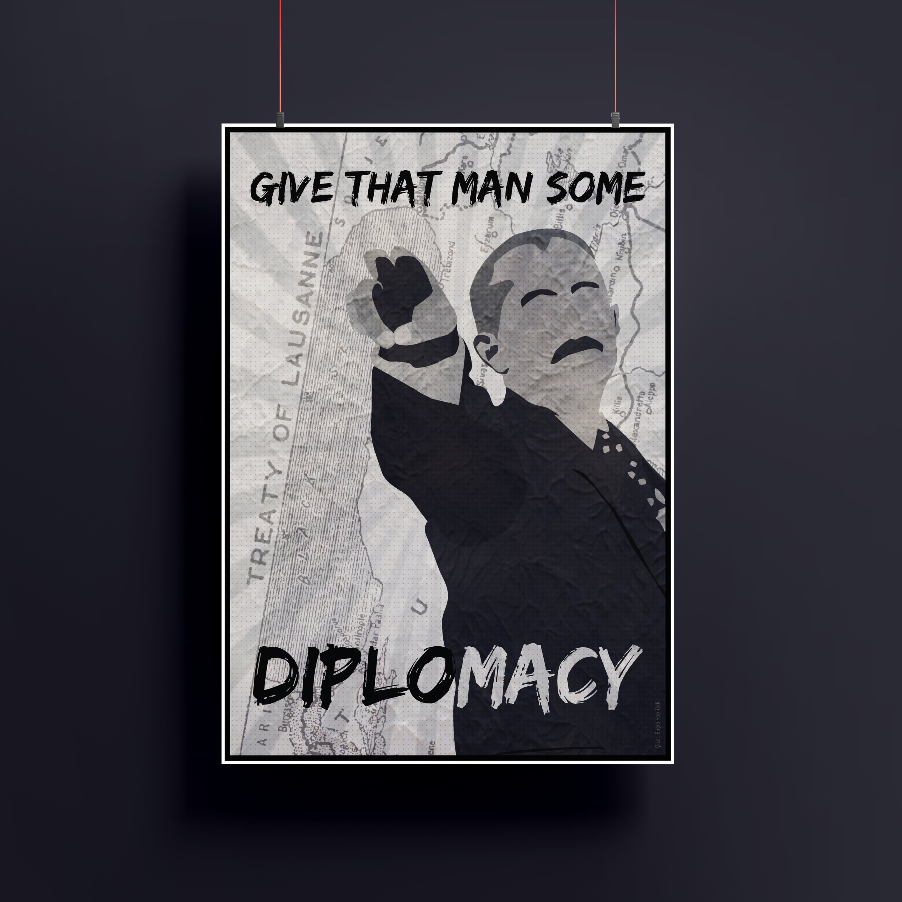 İsmet İnönü Propaganda Posteri