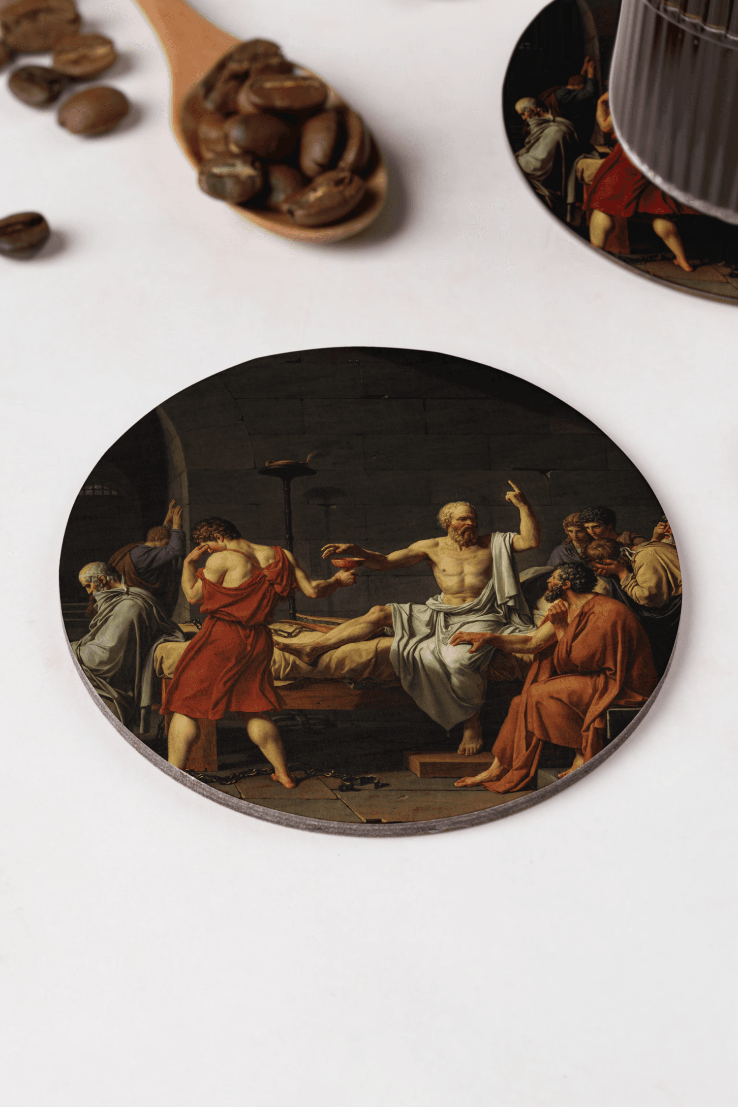 Jacques-Louis David - Sokrates'in Ölümü Bardak Altlığı