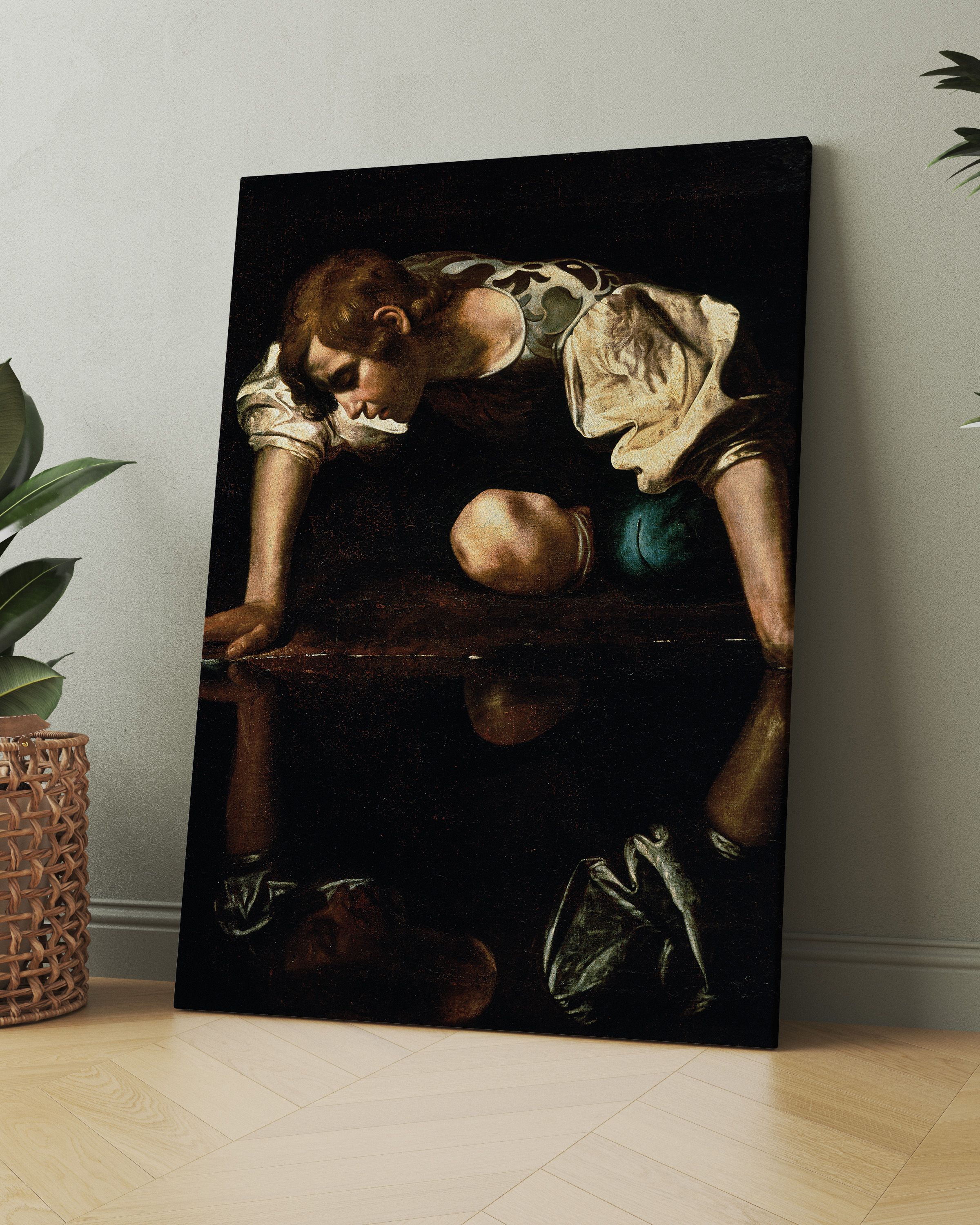 Caravaggio - Narcissus Kanvas Tablo