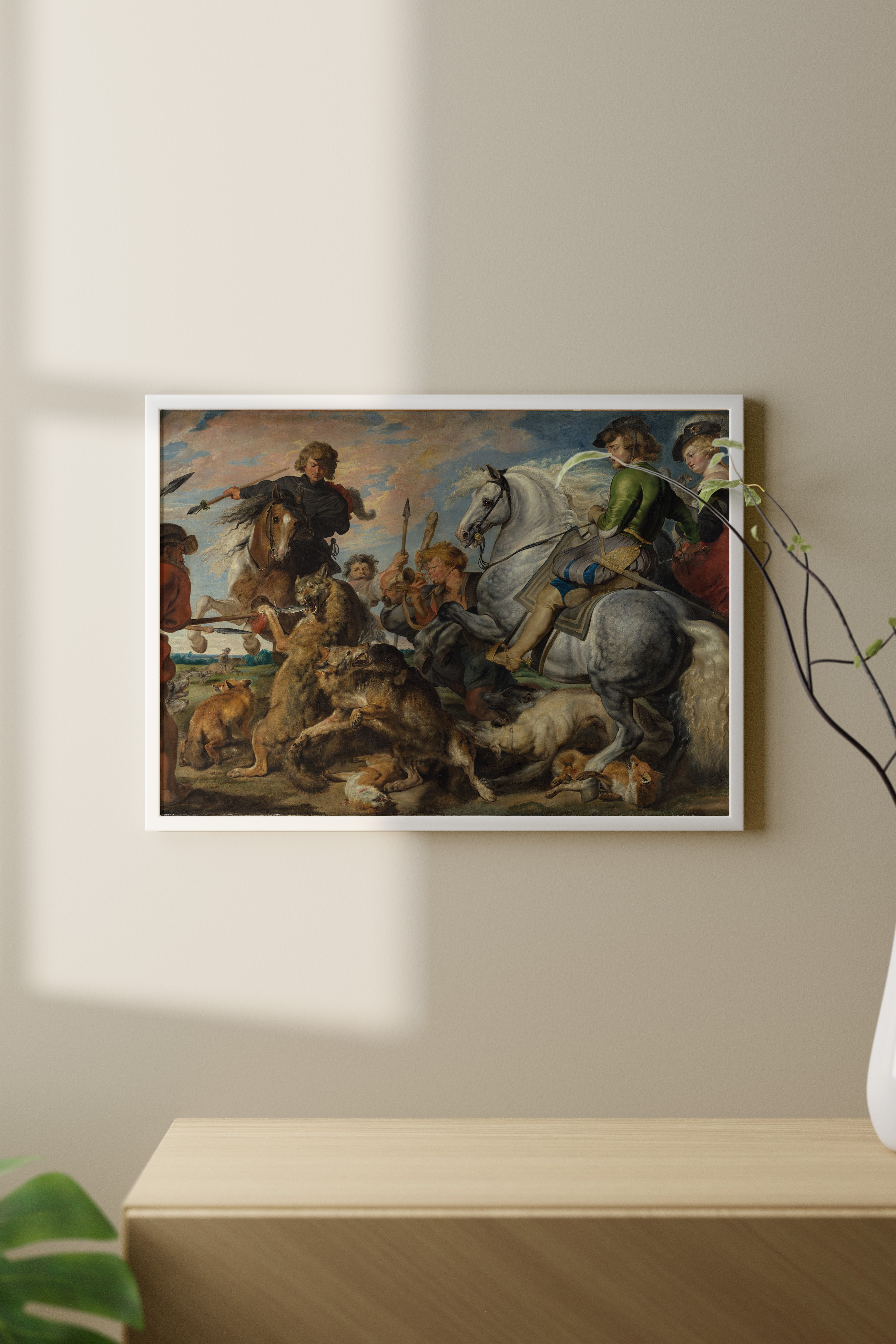 Peter Paul Rubens - Kurt ve Tilki Avı Poster
