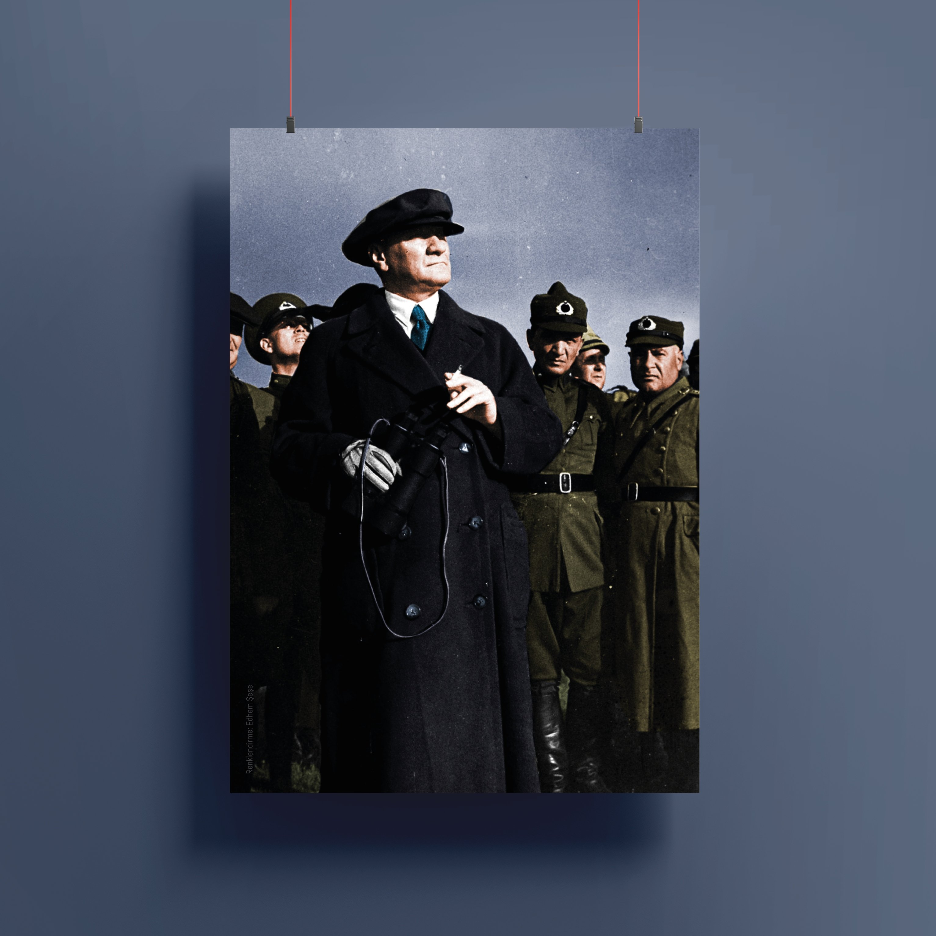 Mustafa Kemal Atatürk Renklendirme Poster