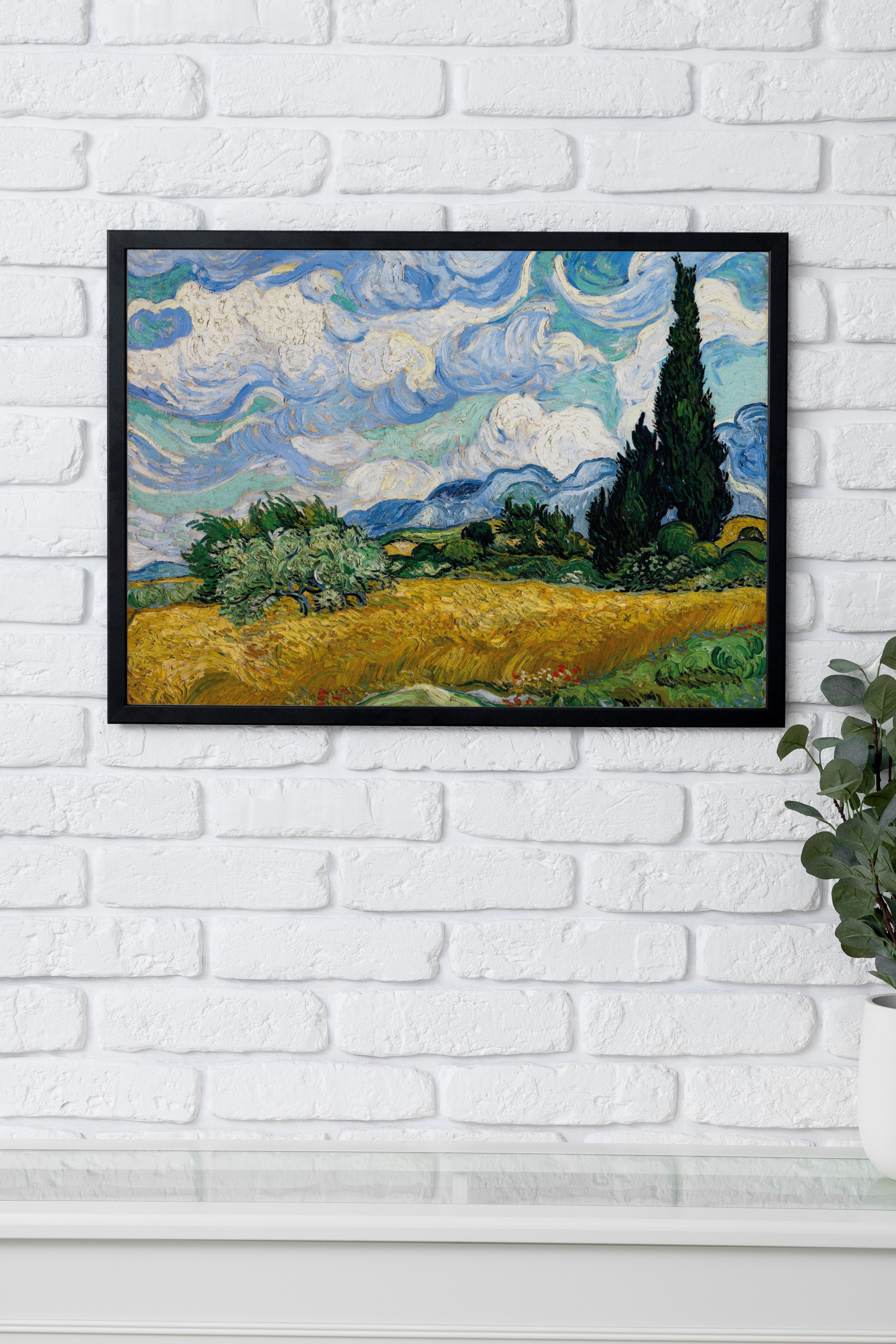 Vincent van Gogh - Selvili Buğday Tarlası Poster