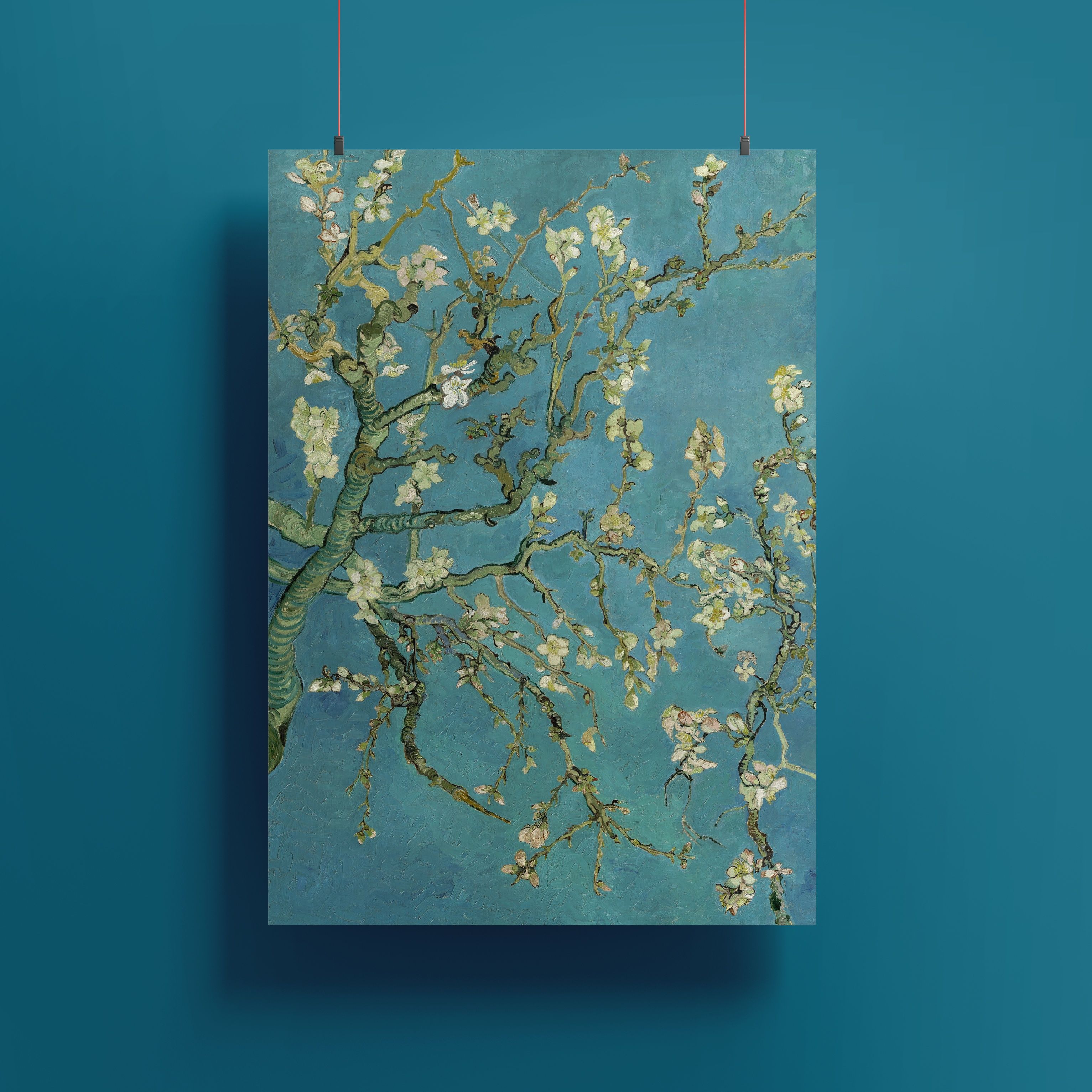 Vincent van Gogh - Almond Blossom (Çiçek Açan Badem Ağacı) Poster