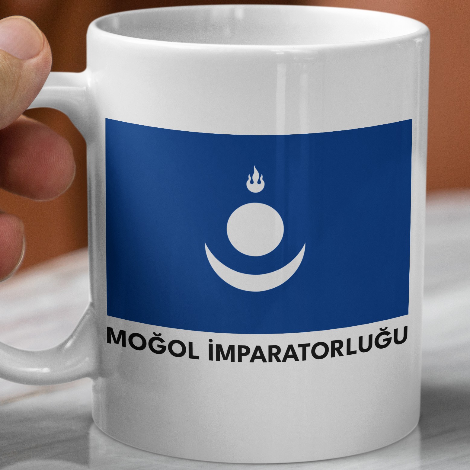 Moğol İmparatorluğu Bayrağı Kupa Bardak