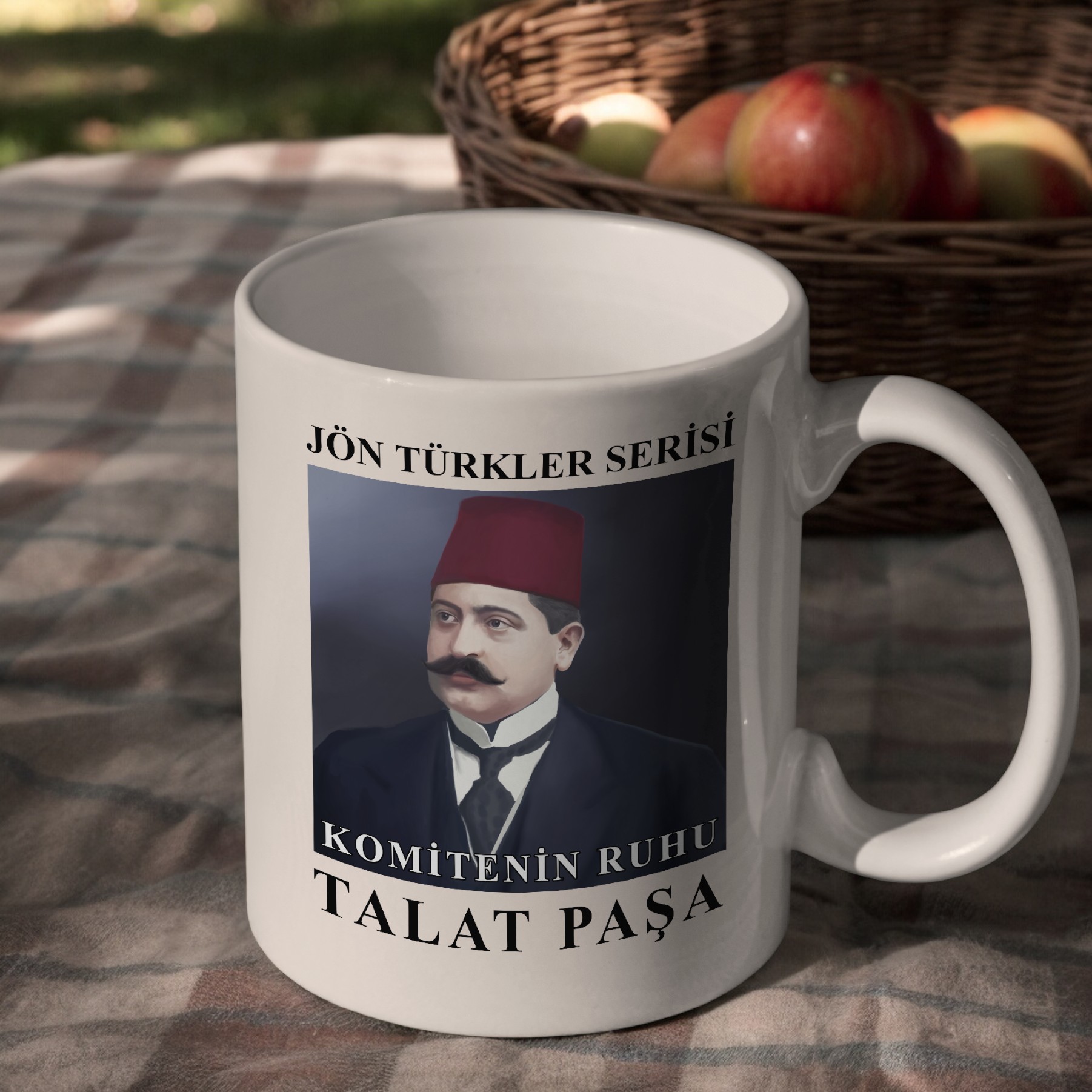 Talat Paşa Özel Tasarım Kupa Bardak (İttihat ve Terakki Cemiyeti)