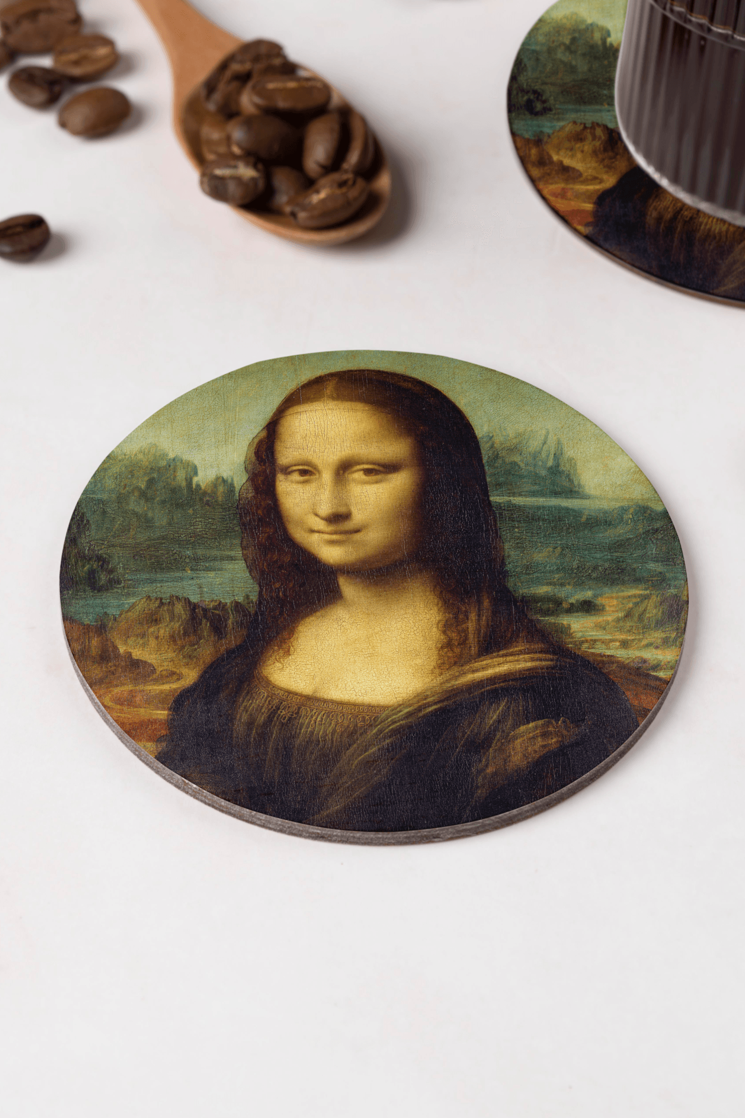 Leonardo da Vinci - Mona Lisa Bardak Altlığı