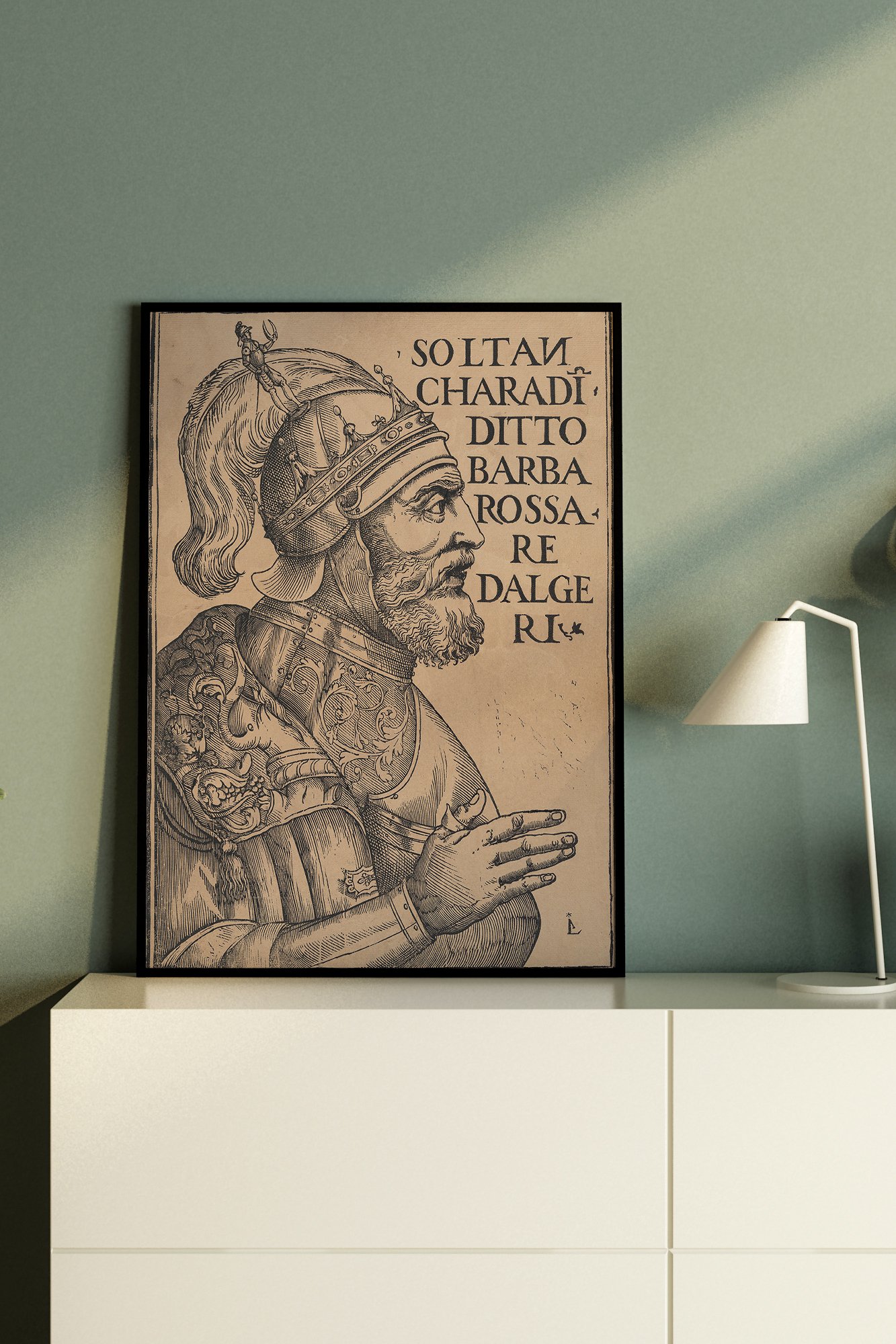 Barbaros Hayreddin Paşa Gravür Poster