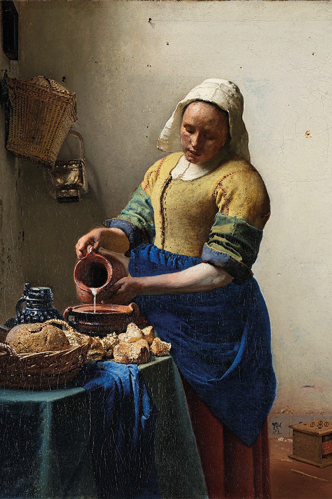 Johannes Vermeer - Sütçü Kız Poster