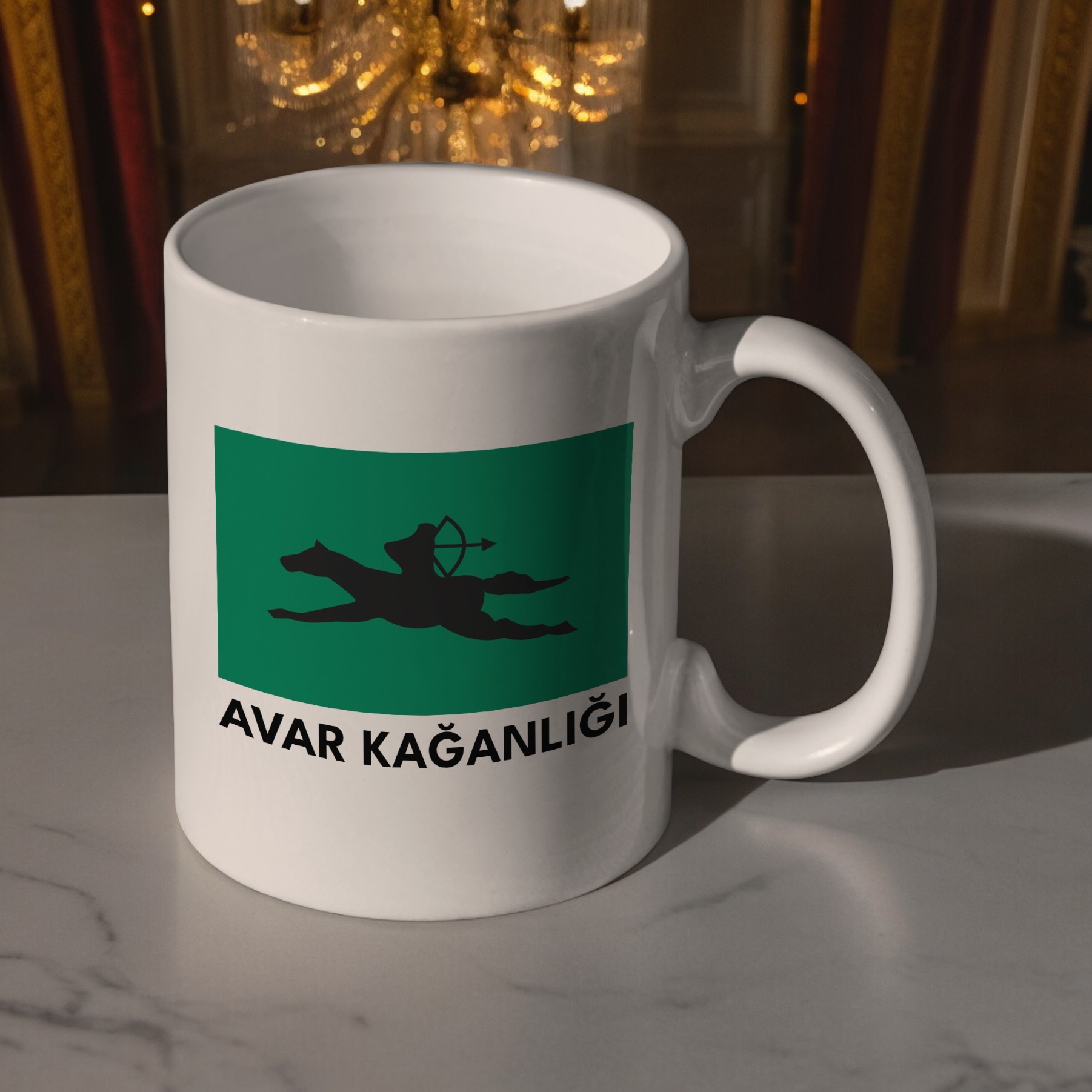 Avar Kağanlığı Bayrağı Kupa Bardak