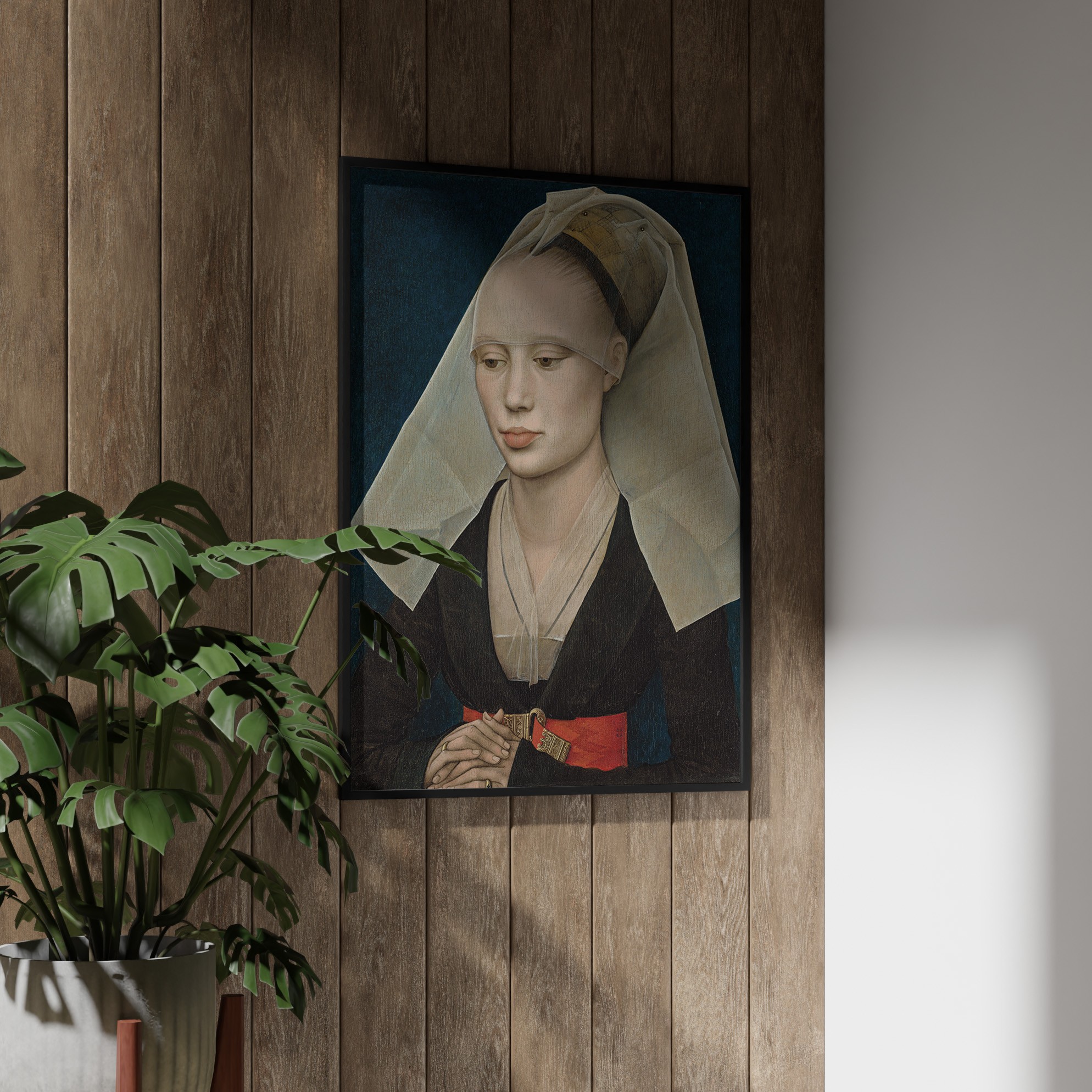 Rogier van der Weyden - Bir Kadının Portresi Poster
