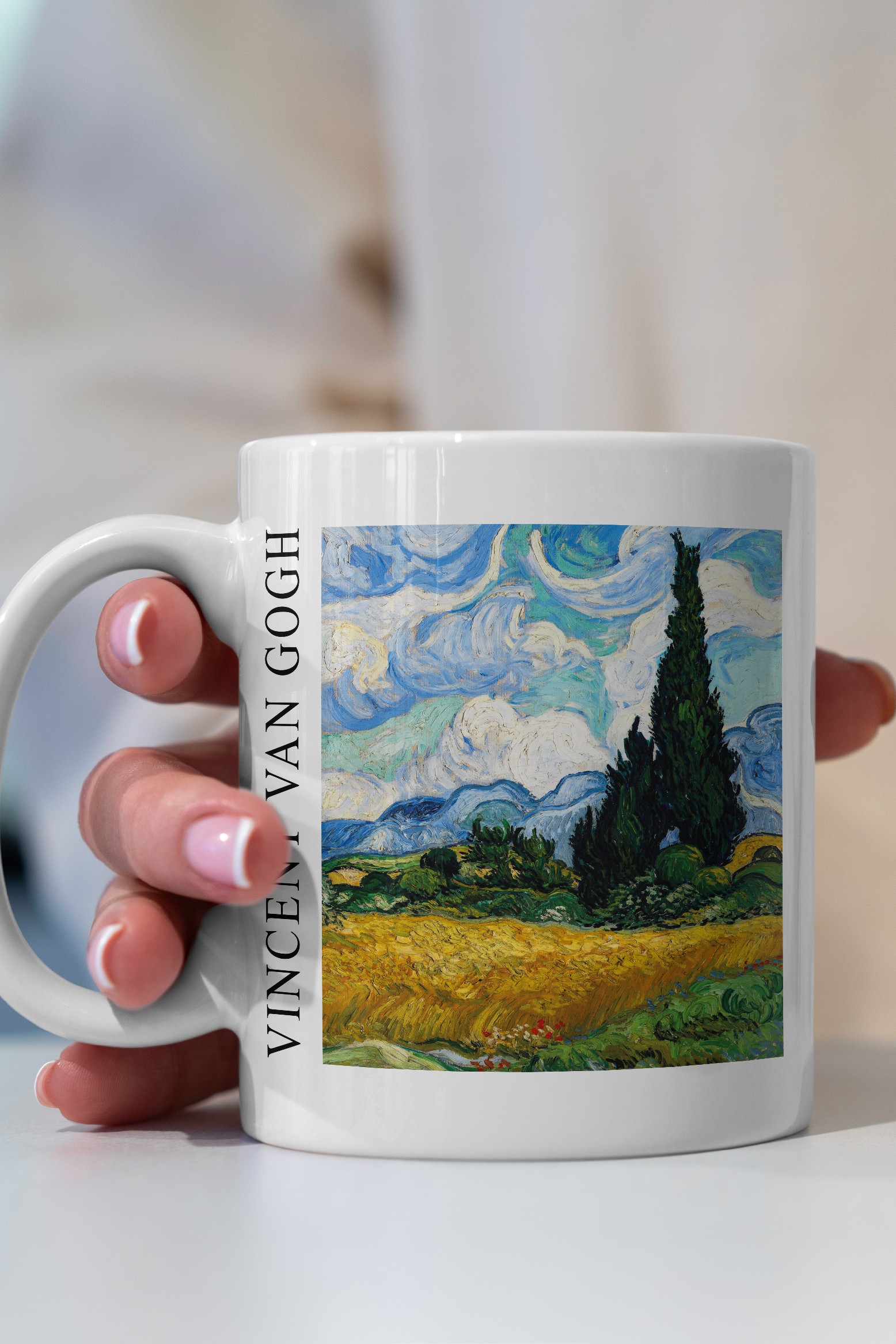 Vincent van Gogh - Selvili Buğday Tarlası Kupa Bardak