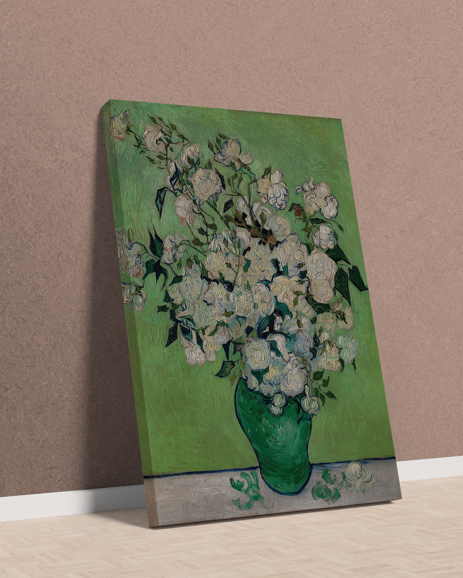 Vincent van Gogh - Vazoda Güller Kanvas Tablo